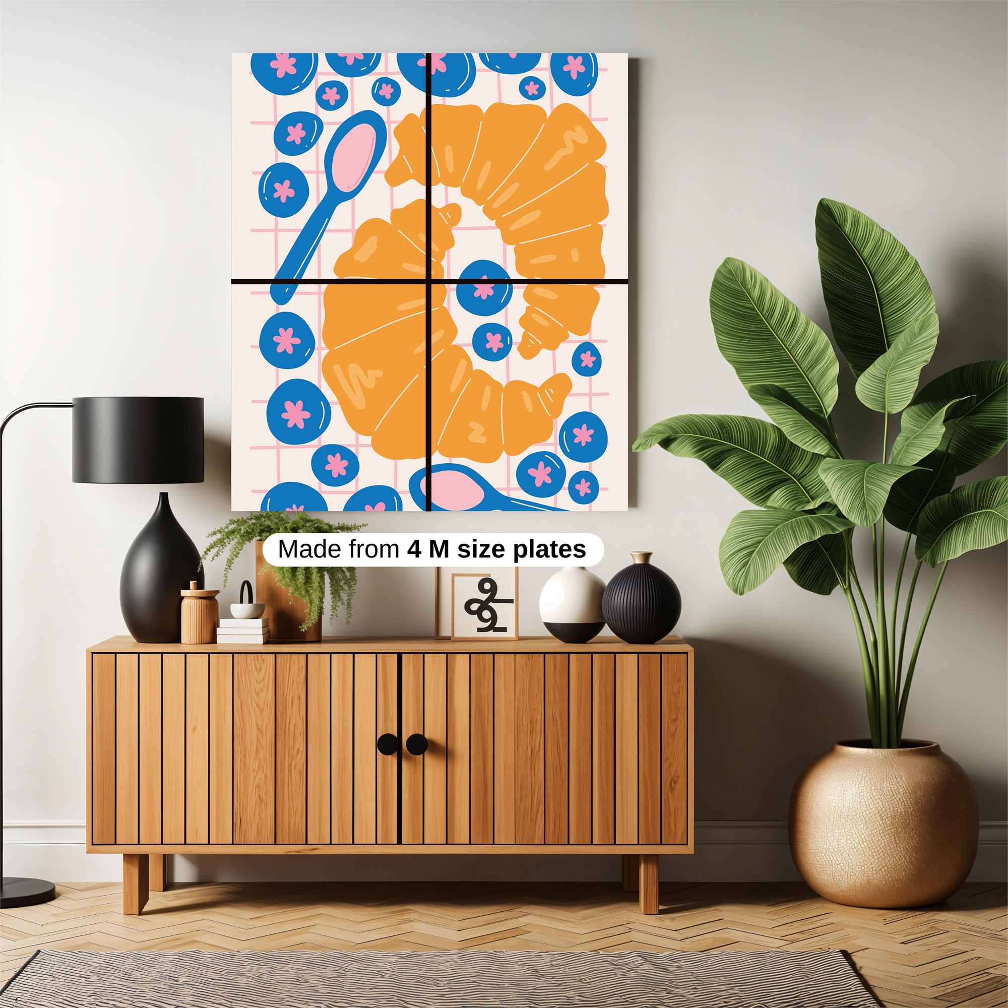 Croissant Delight Safe Wall Magnetic / M