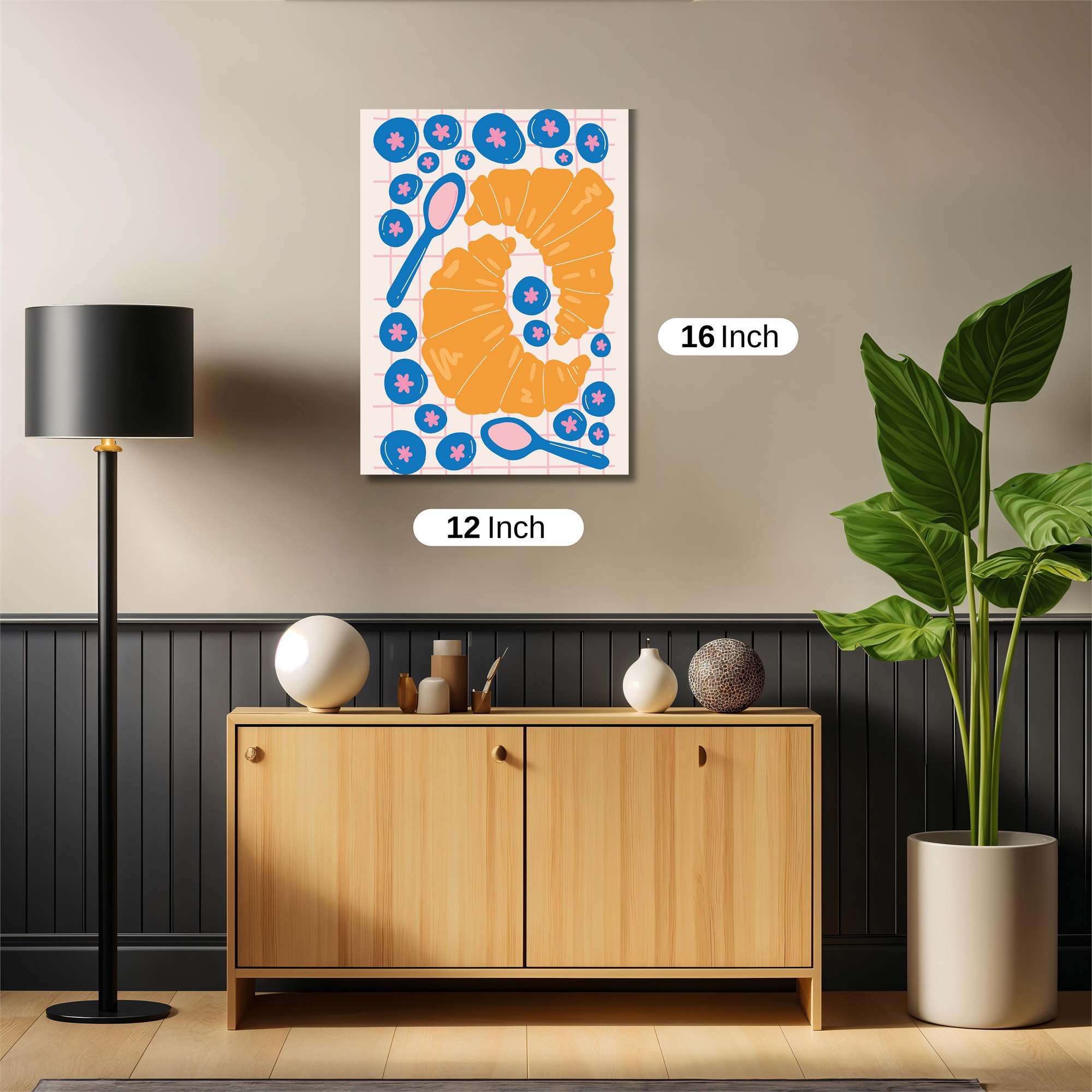 Croissant Delight Safe Wall Magnetic / M