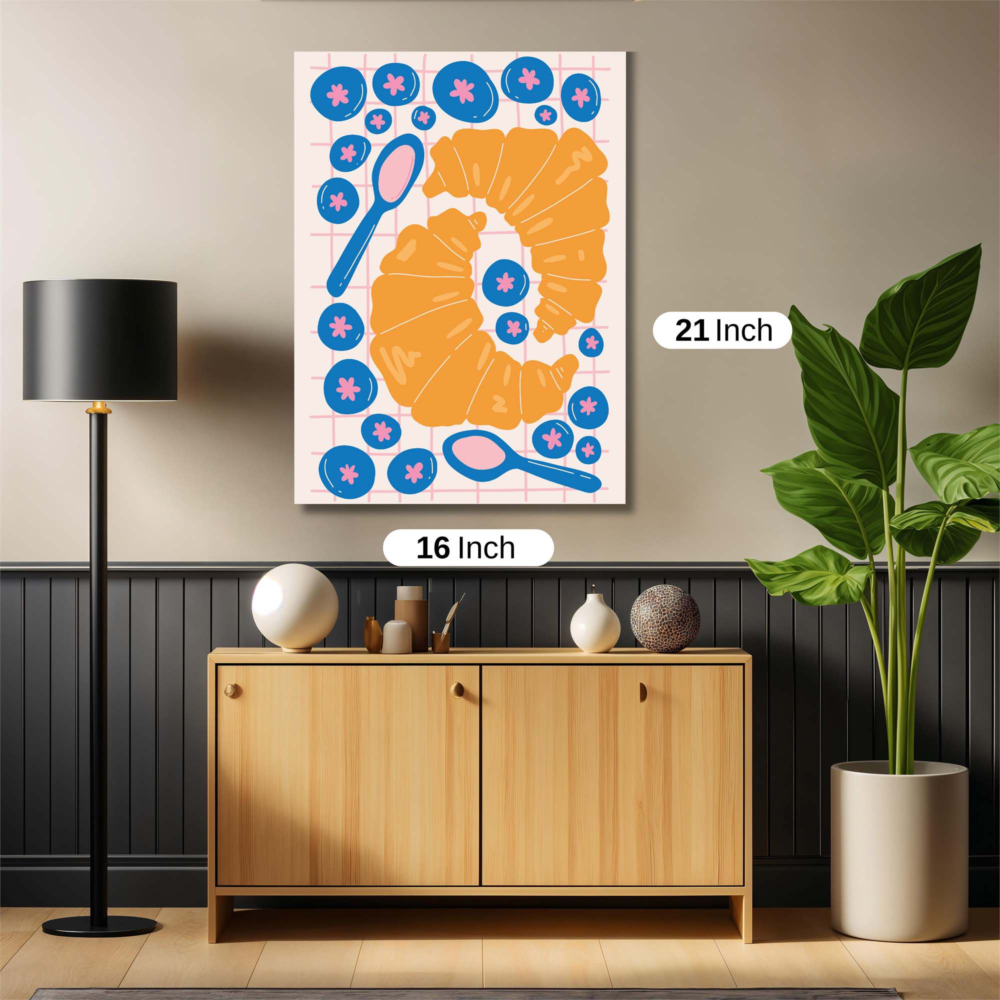 Croissant Delight Safe Wall Magnetic / M