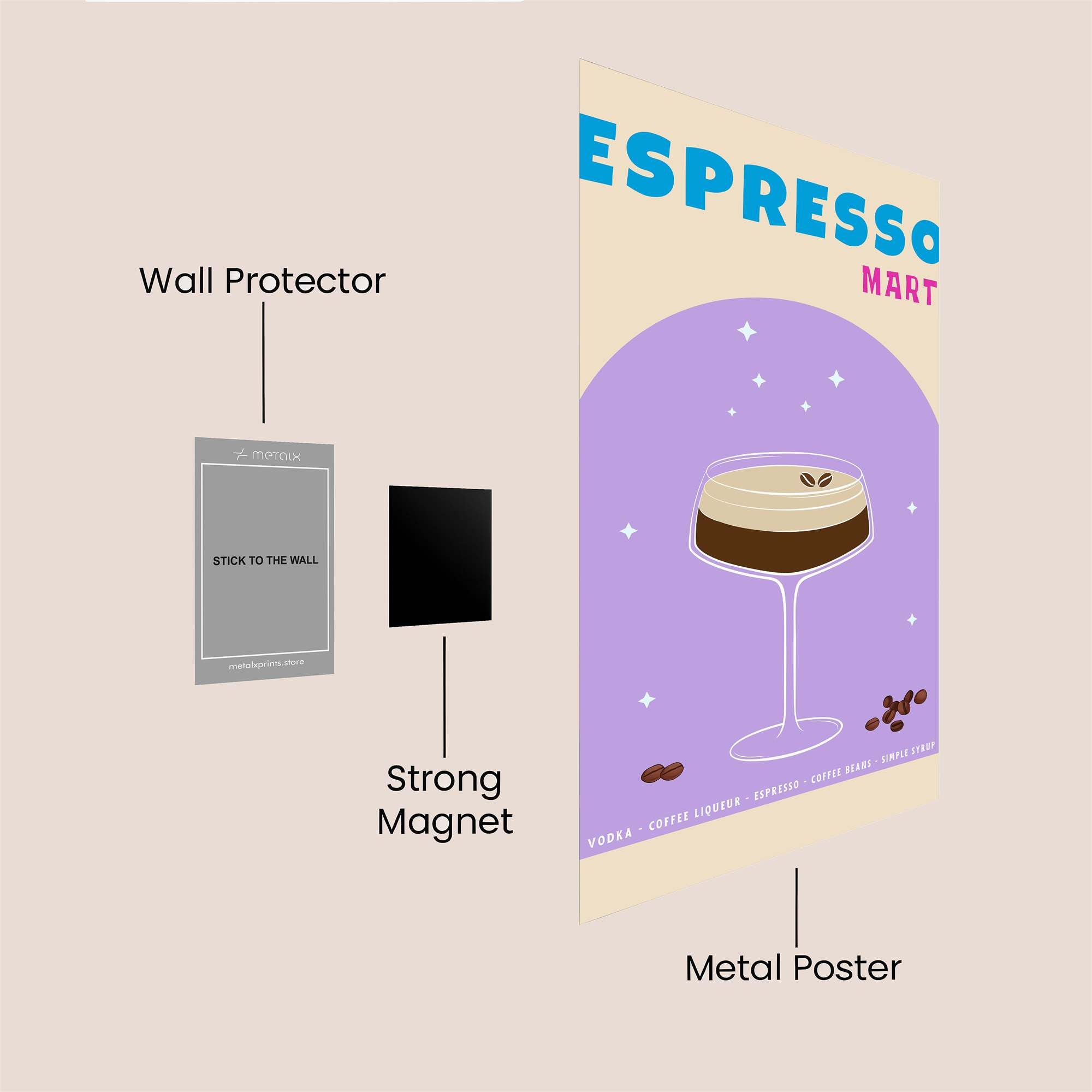 Espresso Euphoria Safe Wall Magnetic / M