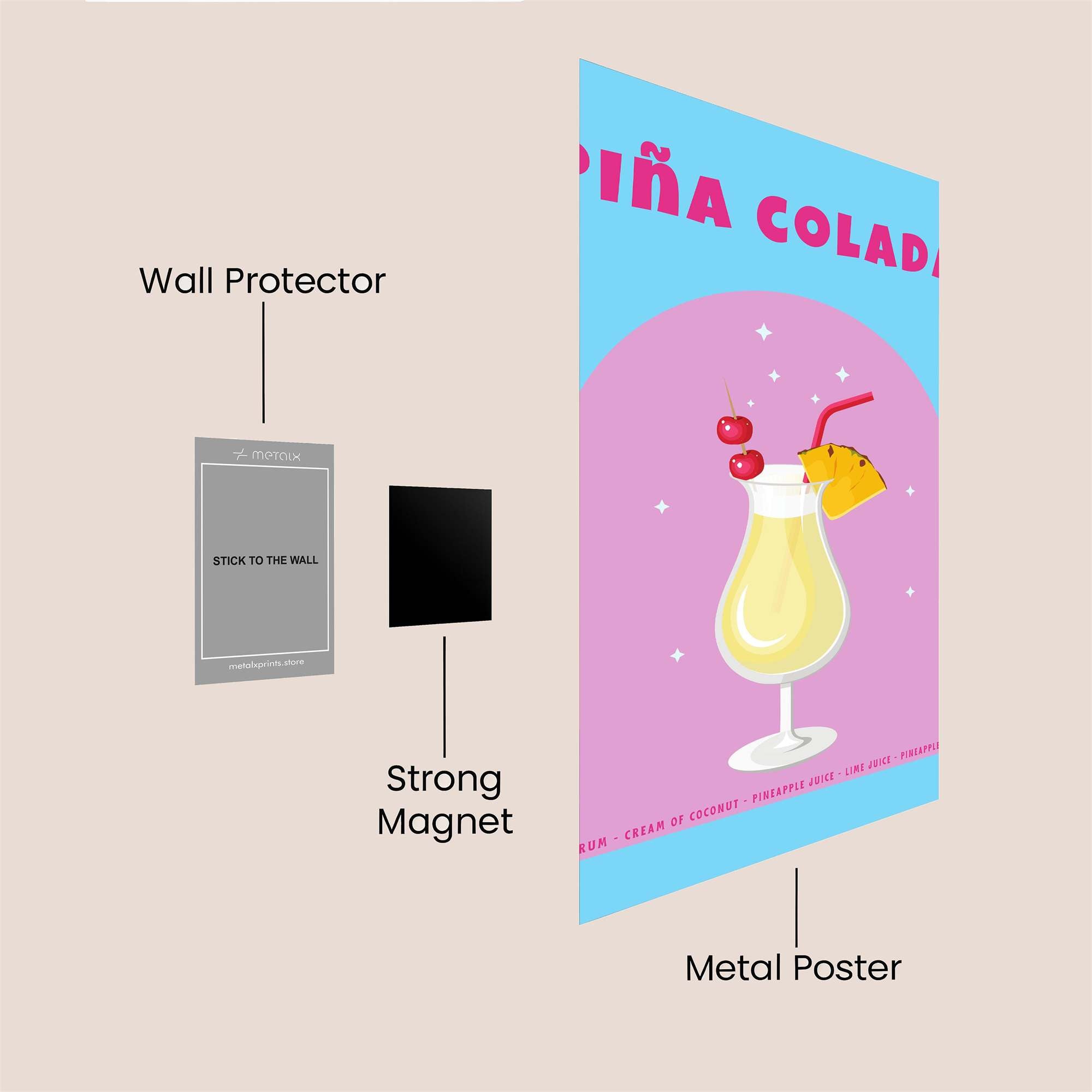Colada Bliss Safe Wall Magnetic / M