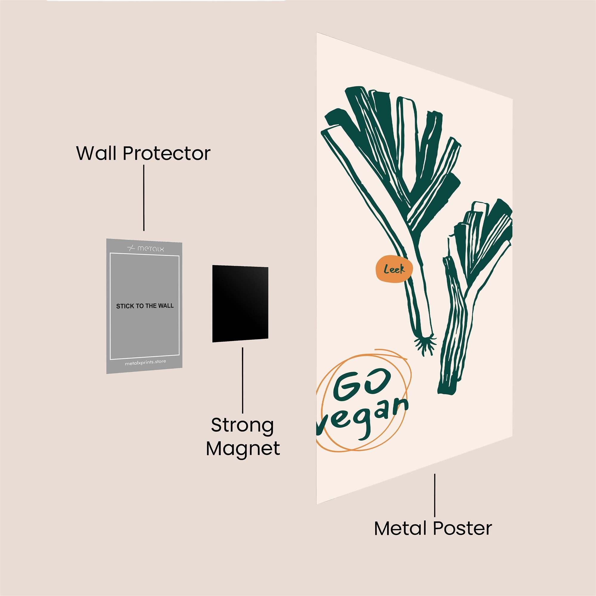Leek Lively Safe Wall Magnetic / M