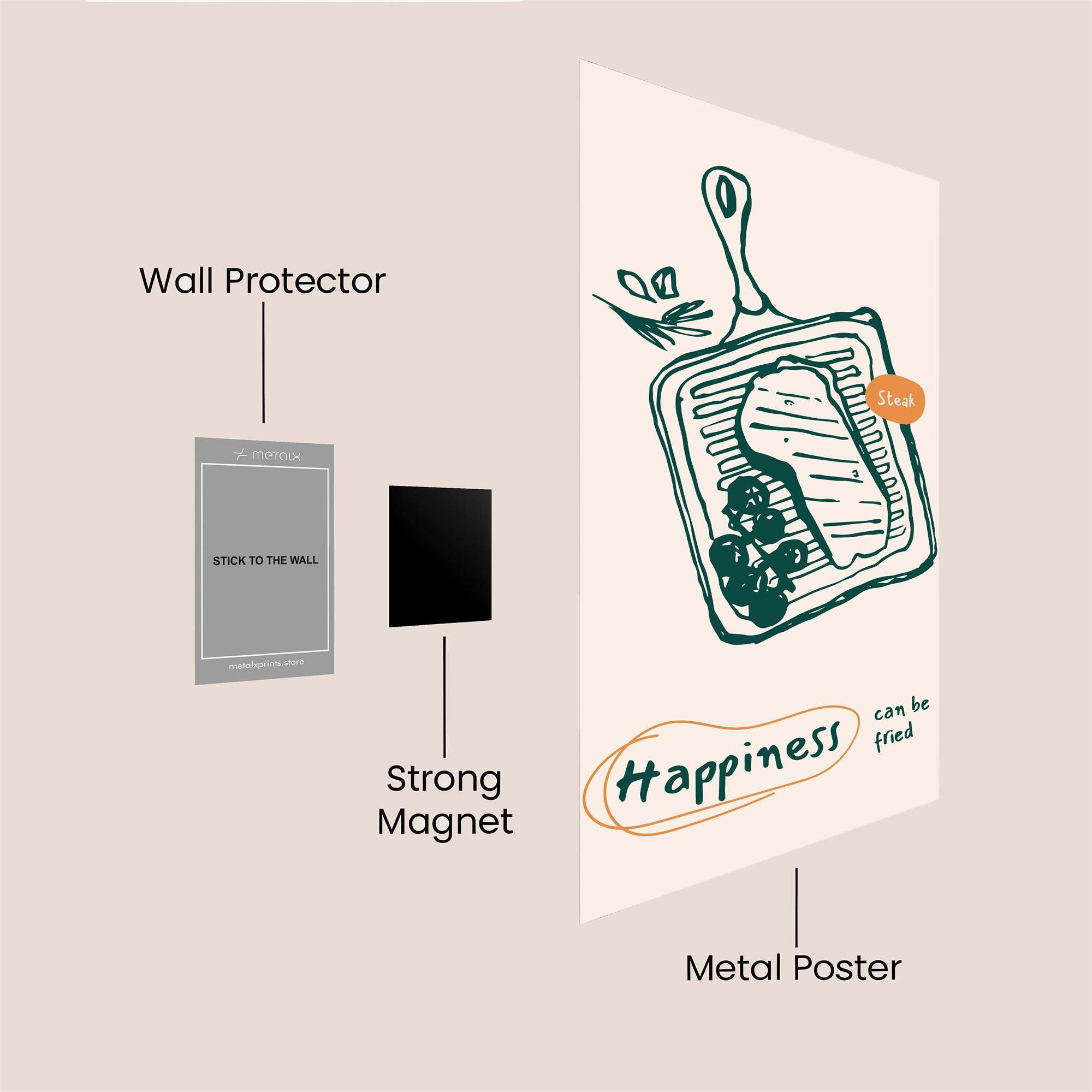 Steak Bliss Safe Wall Magnetic / M