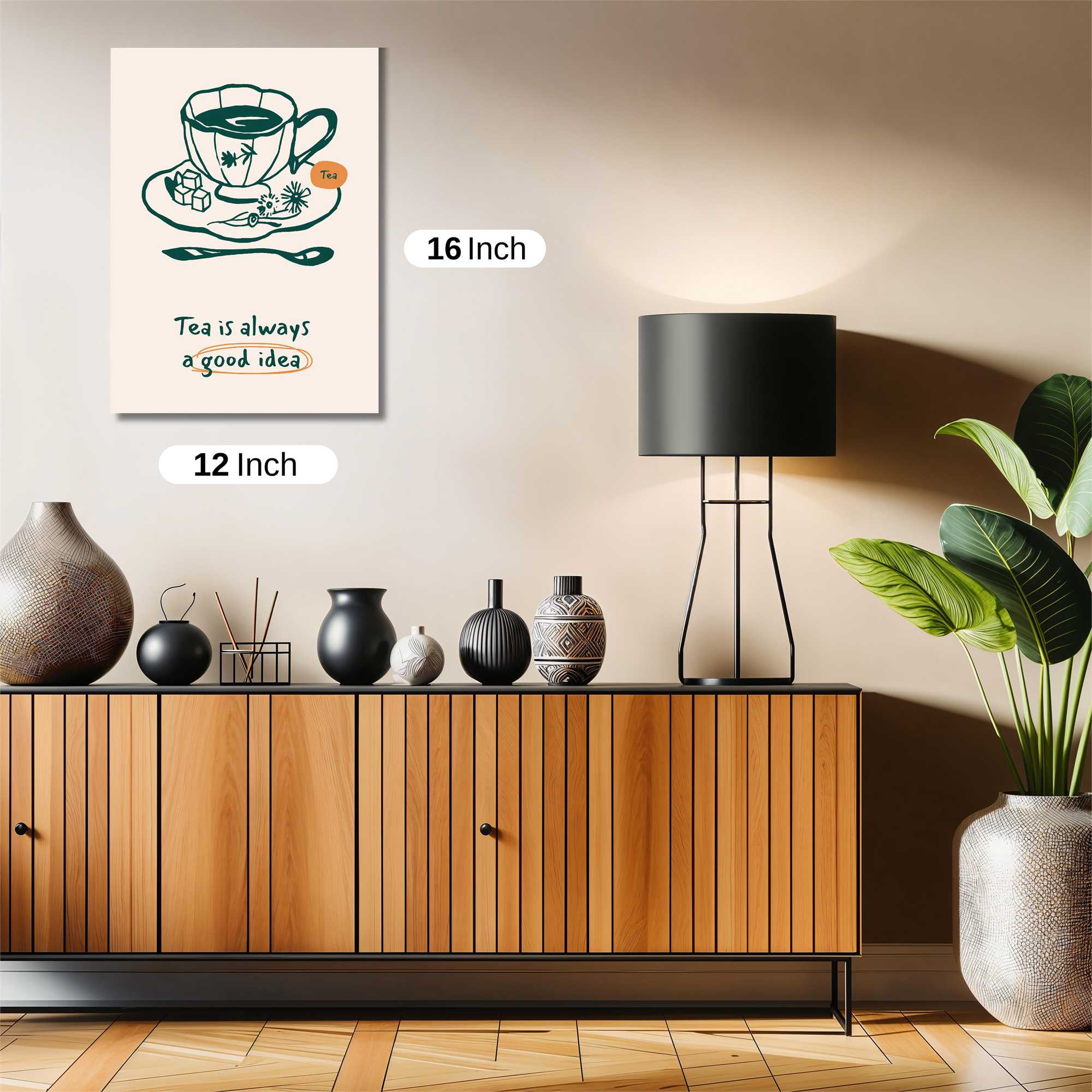 Tea Tranquility Safe Wall Magnetic / M