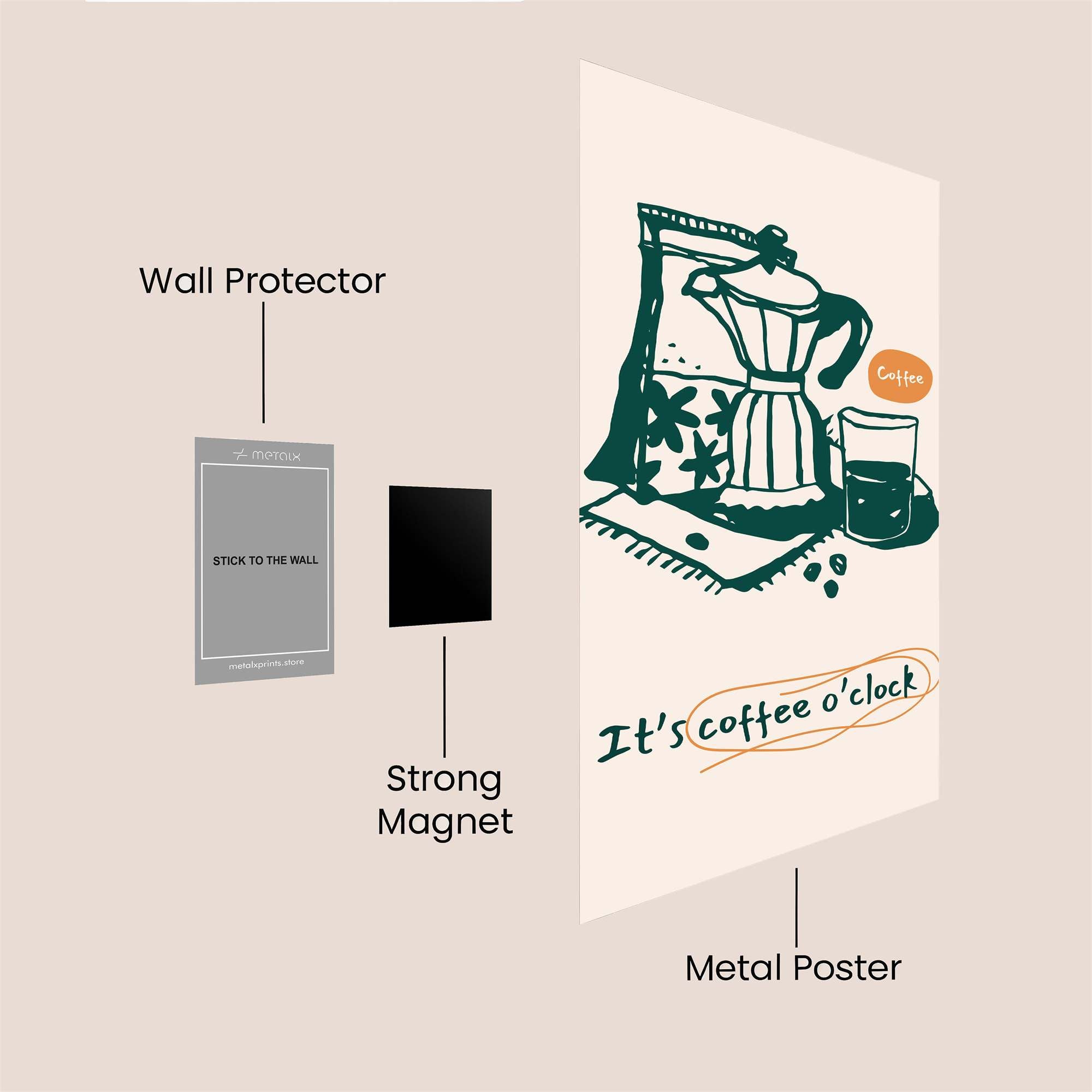 Coffee Bliss Safe Wall Magnetic / M
