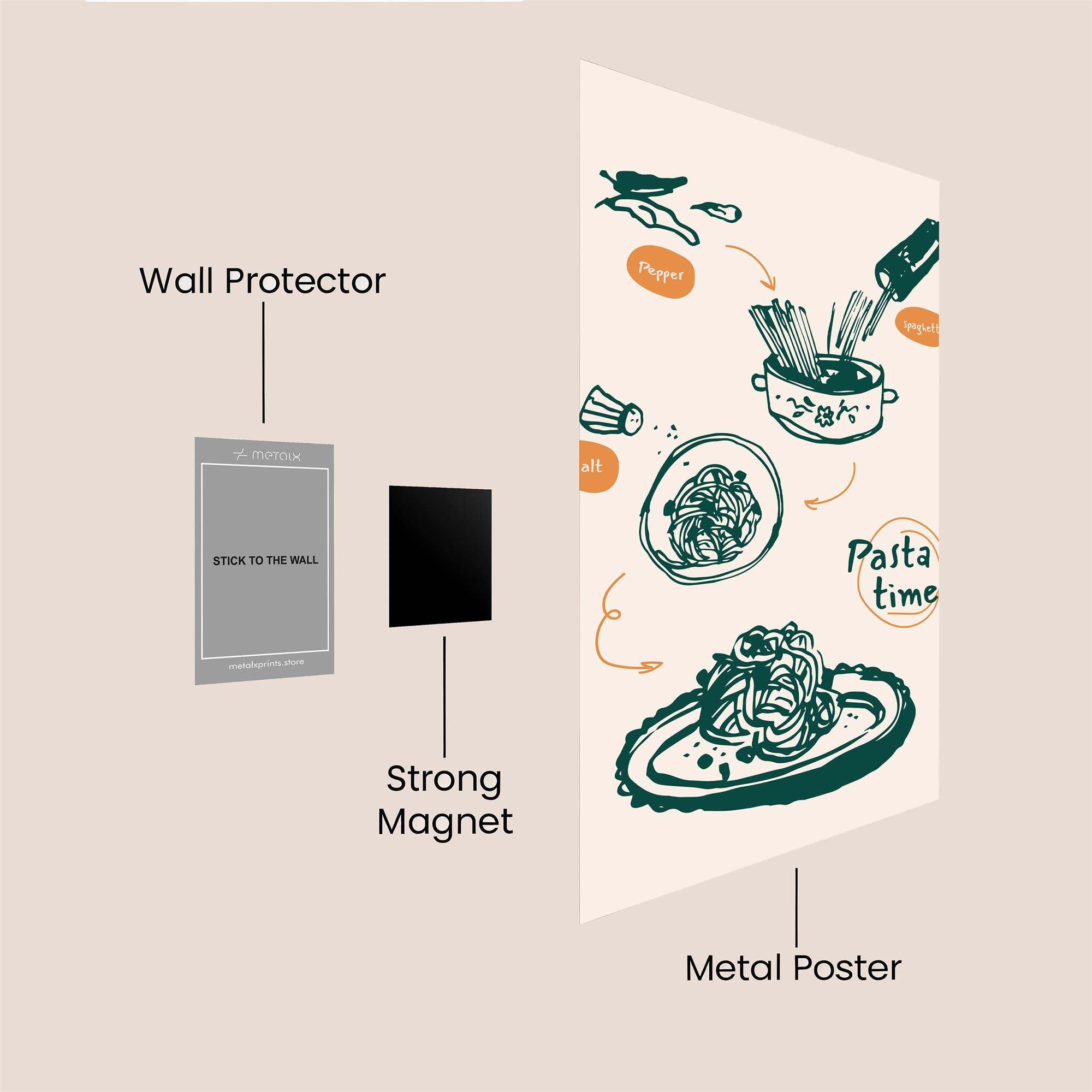 Pasta Bliss Safe Wall Magnetic / M