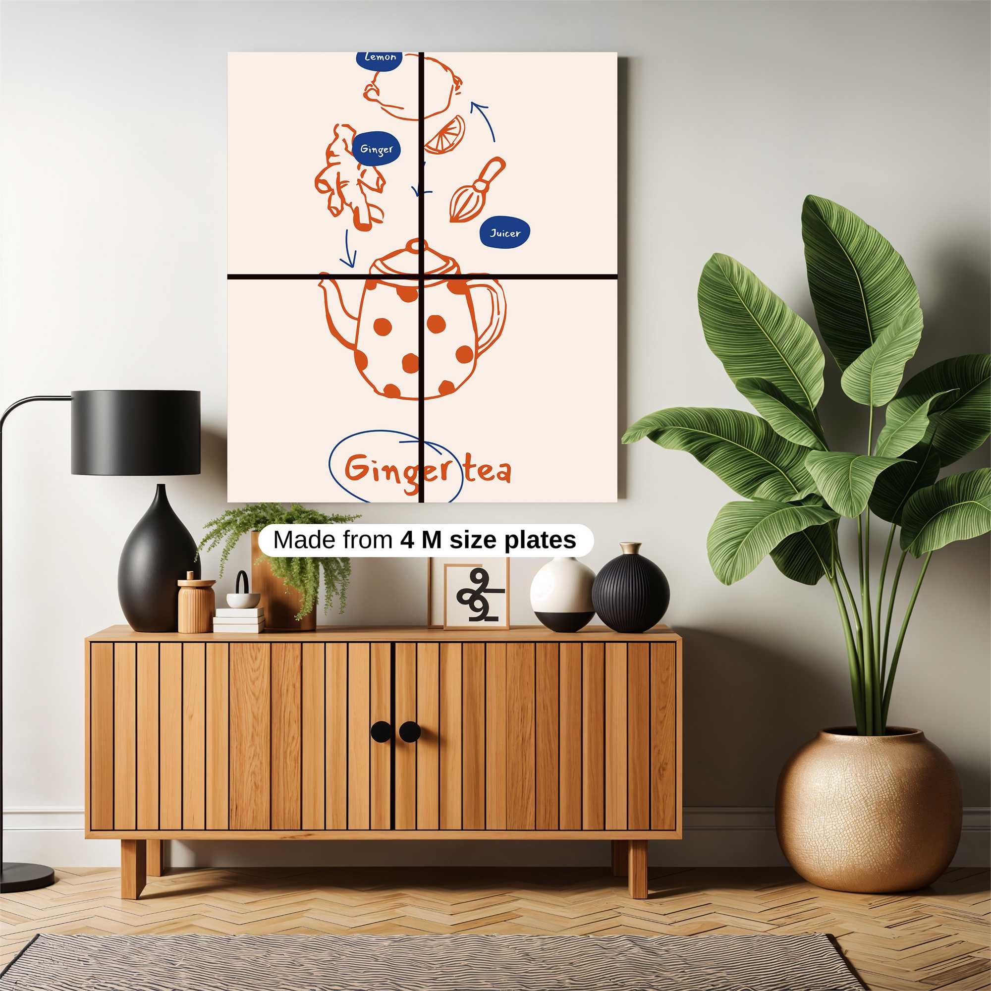 Ginger Zest Safe Wall Magnetic / M