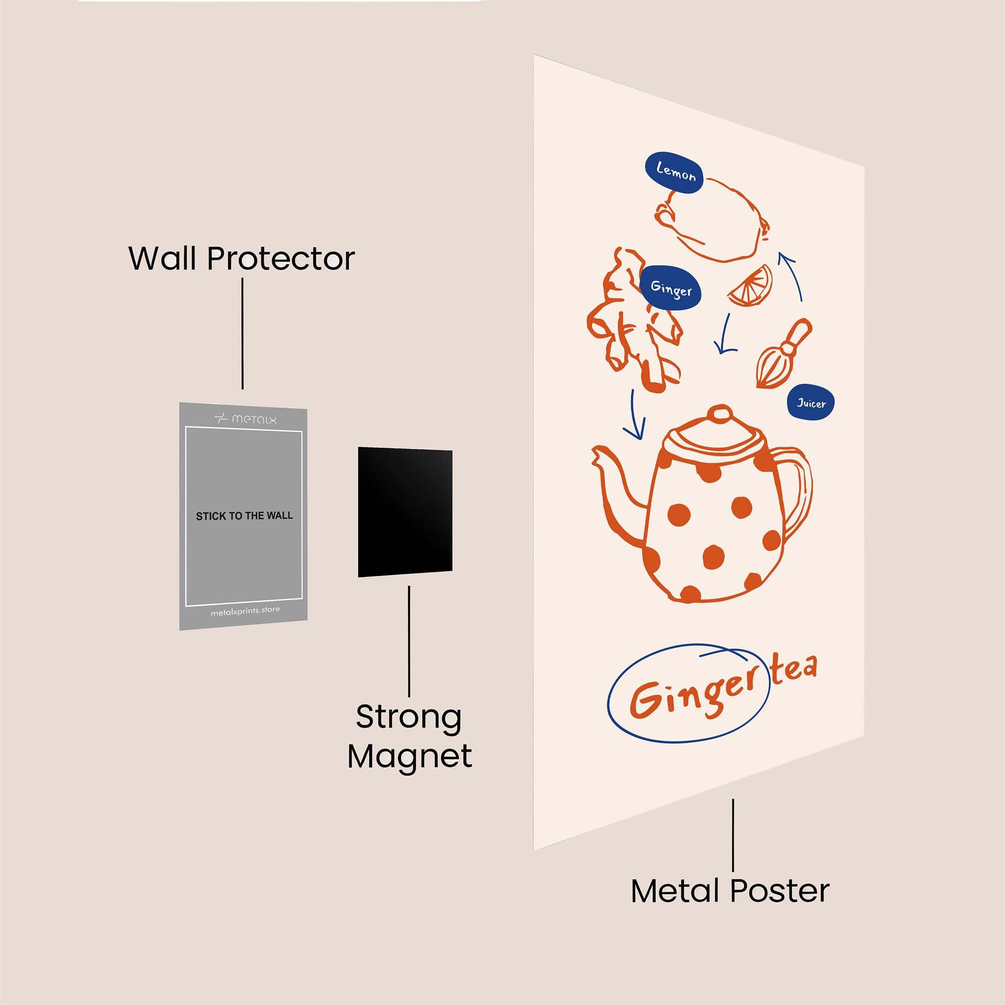 Ginger Zest Safe Wall Magnetic / M