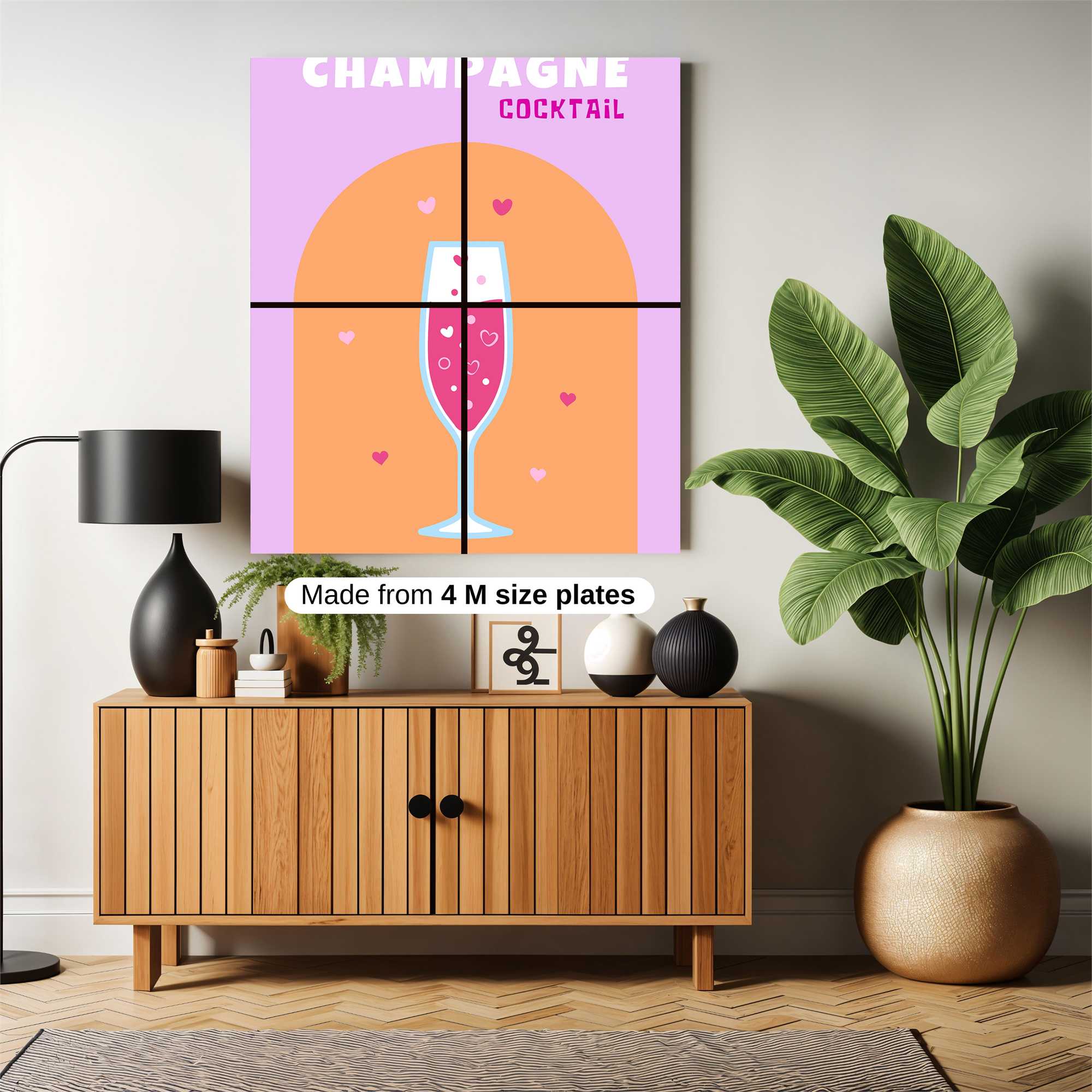 Champagne Love Safe Wall Magnetic / M