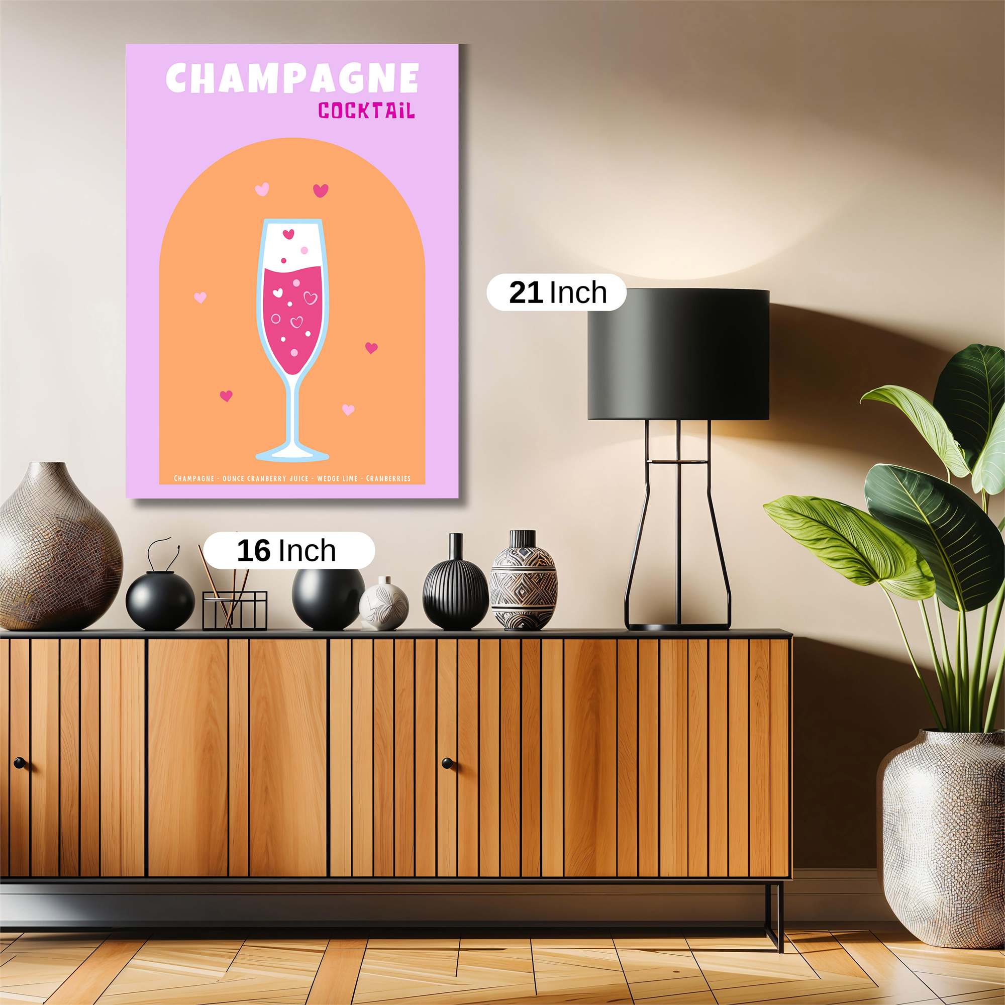 Champagne Love Safe Wall Magnetic / M