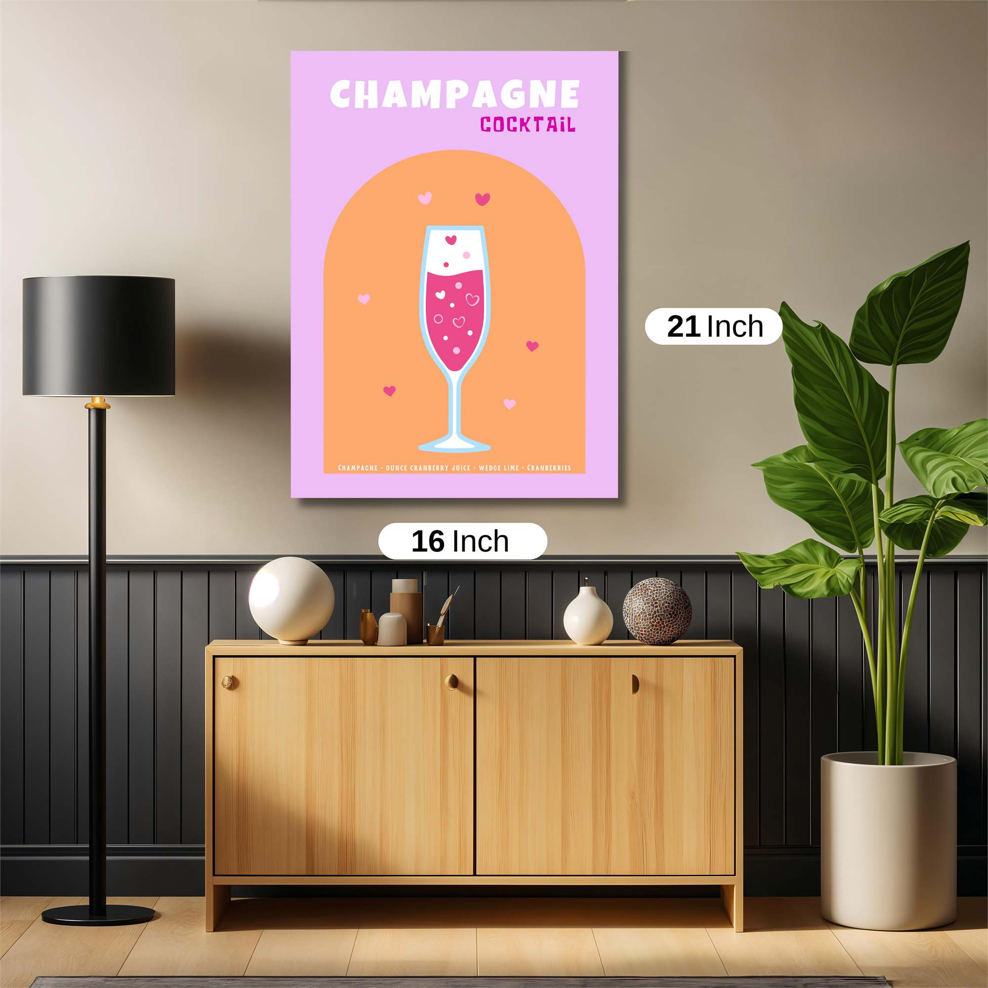 Champagne Love Safe Wall Magnetic / M