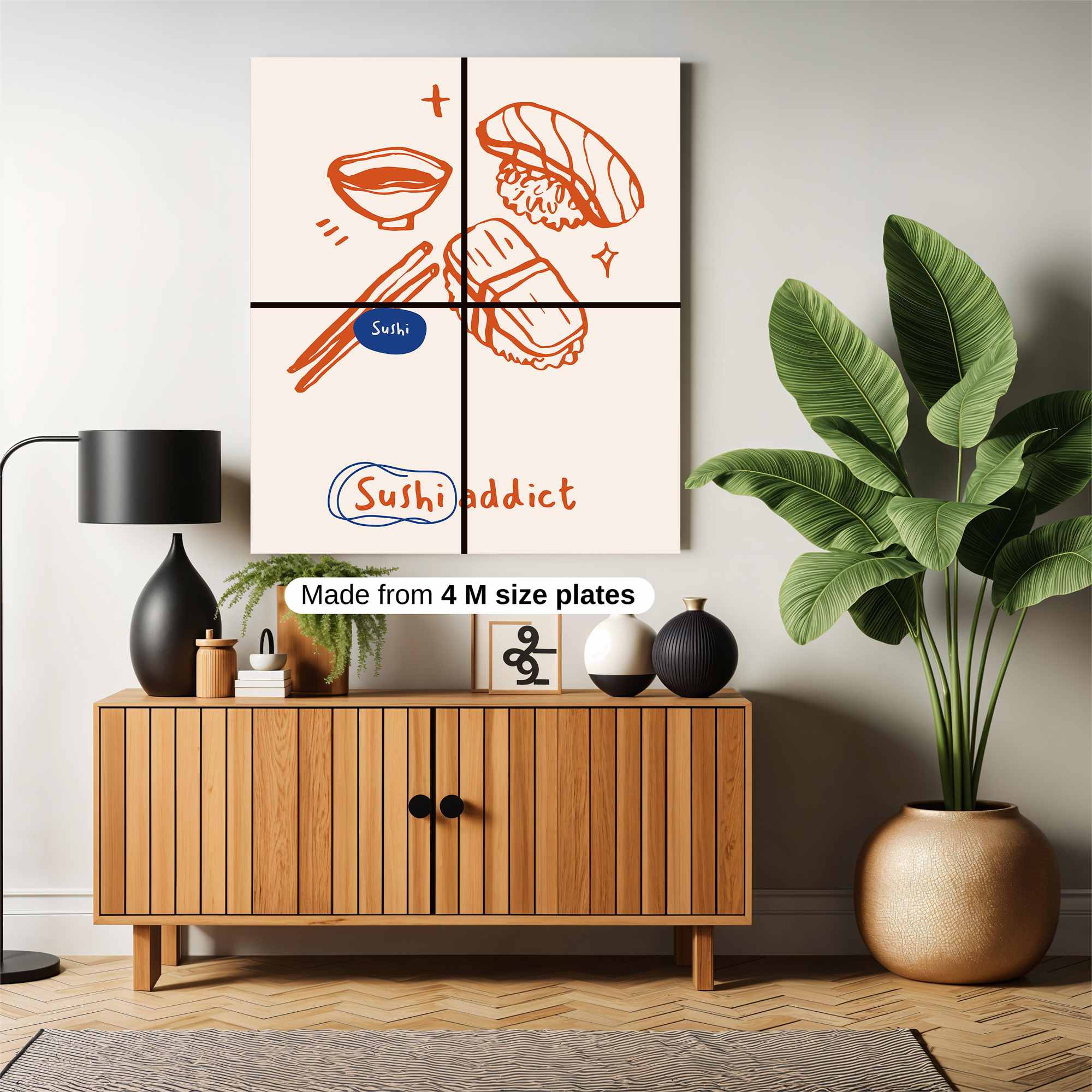 Sushi Serenity Safe Wall Magnetic / M