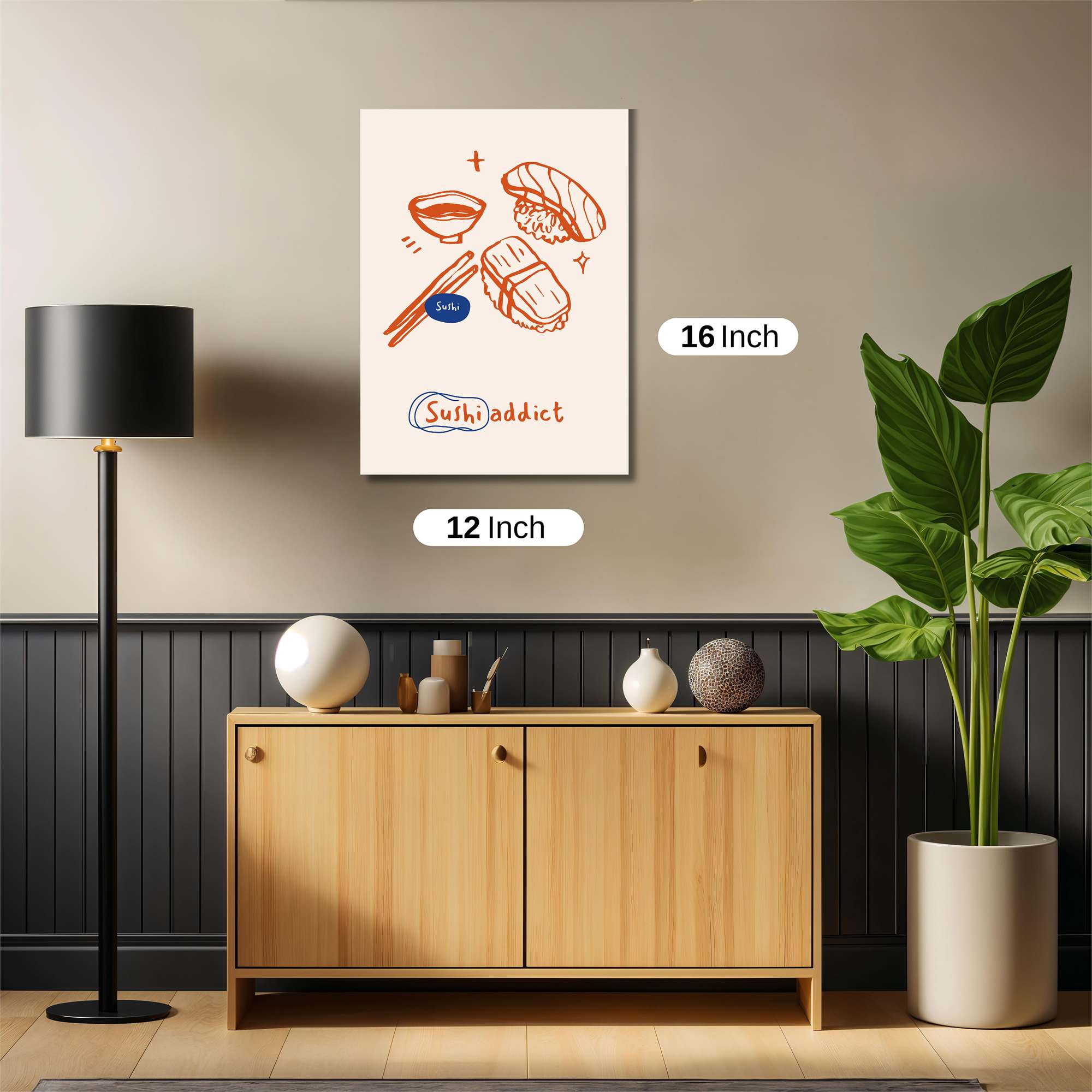 Sushi Serenity Safe Wall Magnetic / M