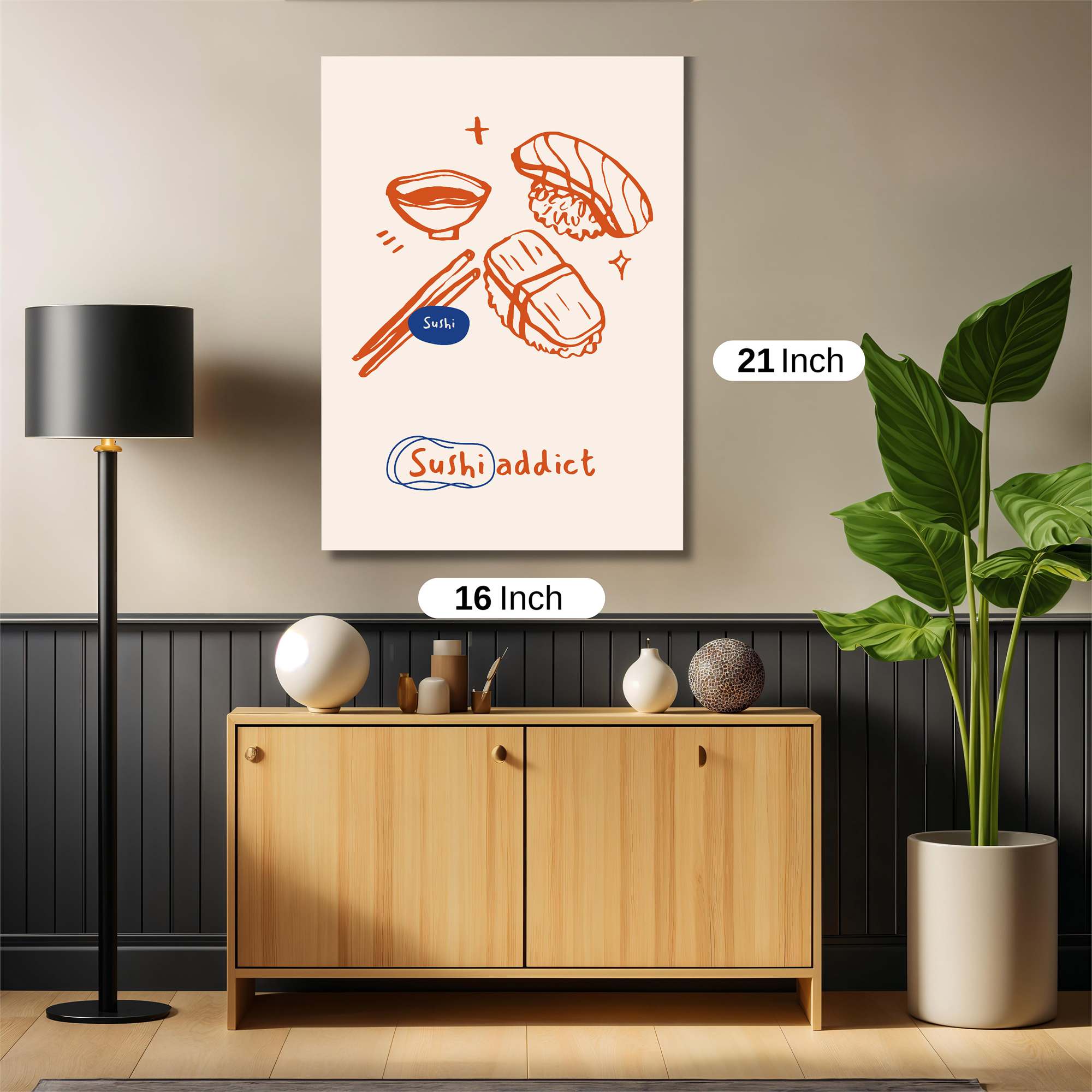 Sushi Serenity Safe Wall Magnetic / M