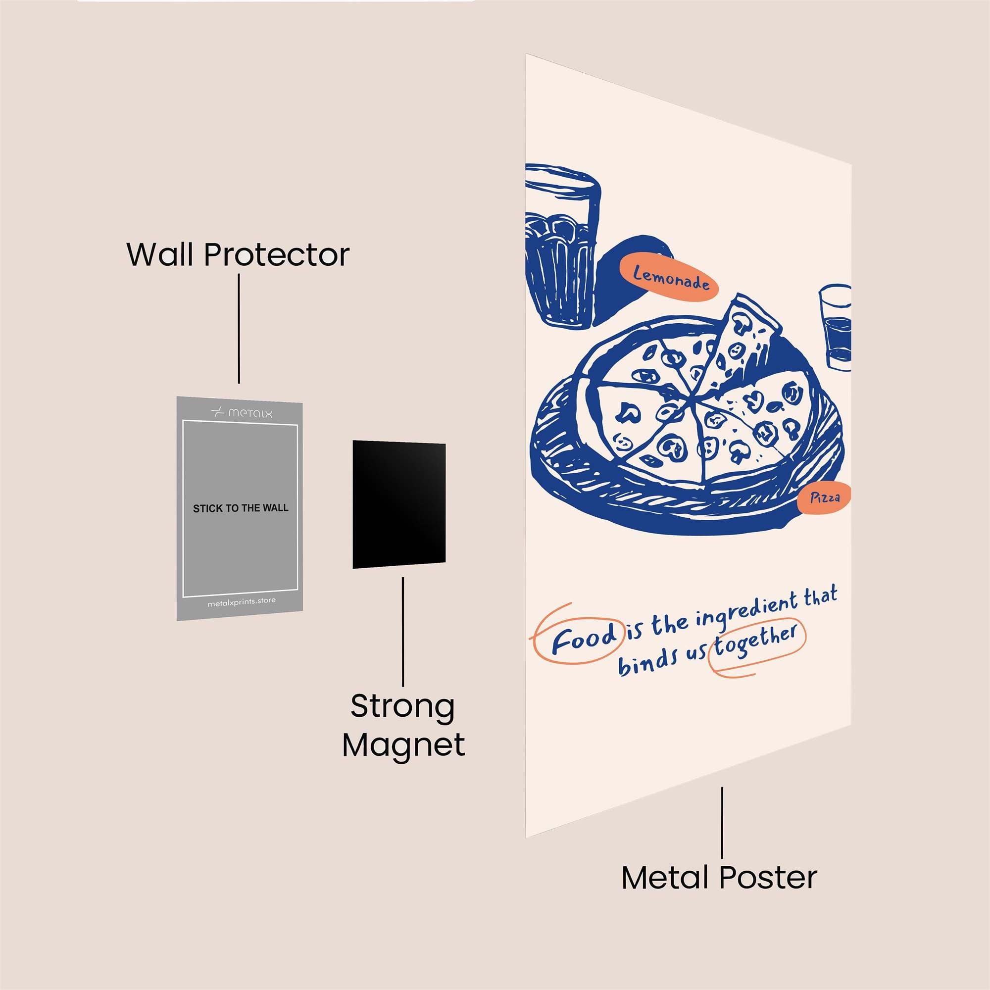 PizzaJoy Safe Wall Magnetic / M