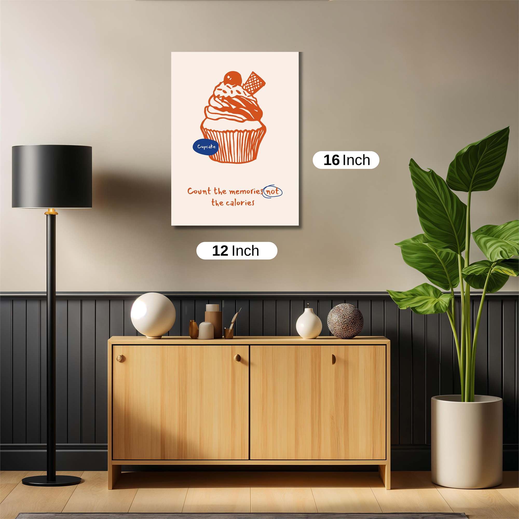 Cupcake Cheer Safe Wall Magnetic / M