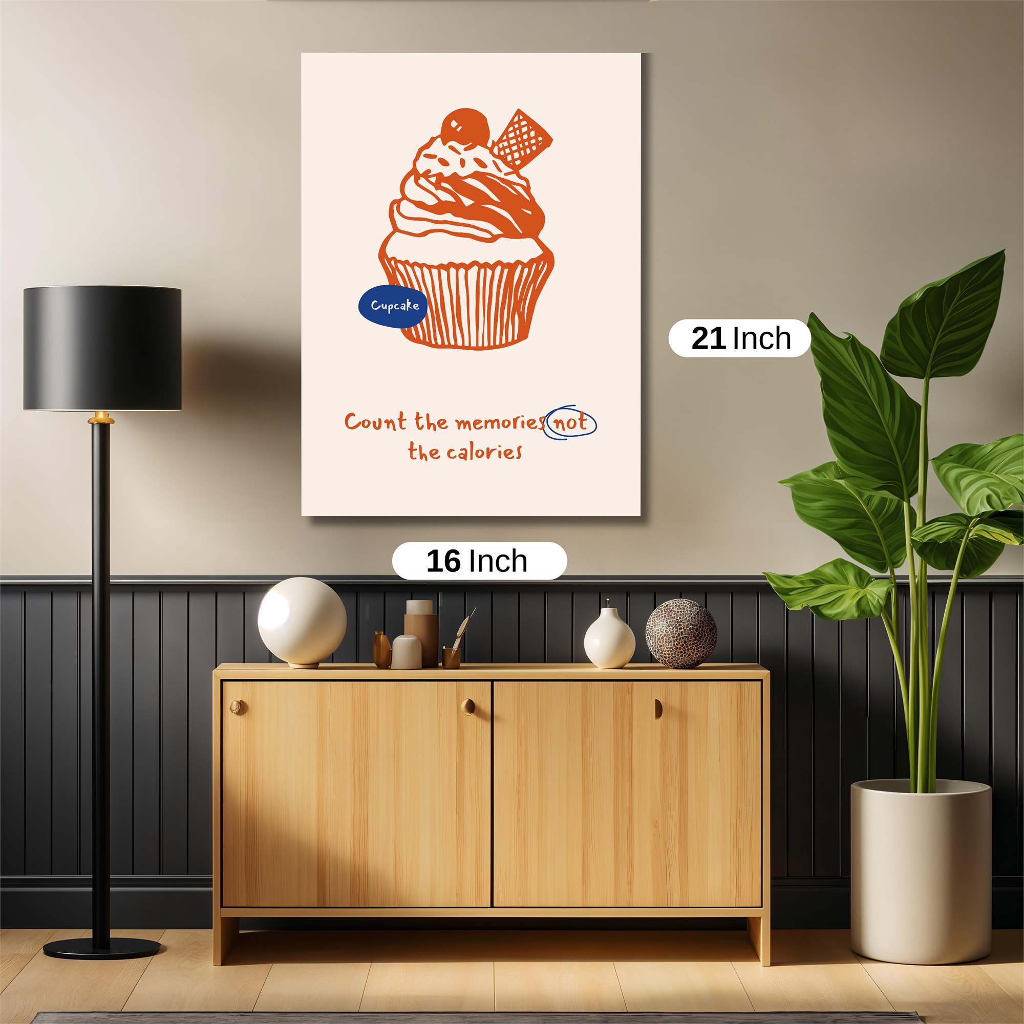 Cupcake Cheer Safe Wall Magnetic / M