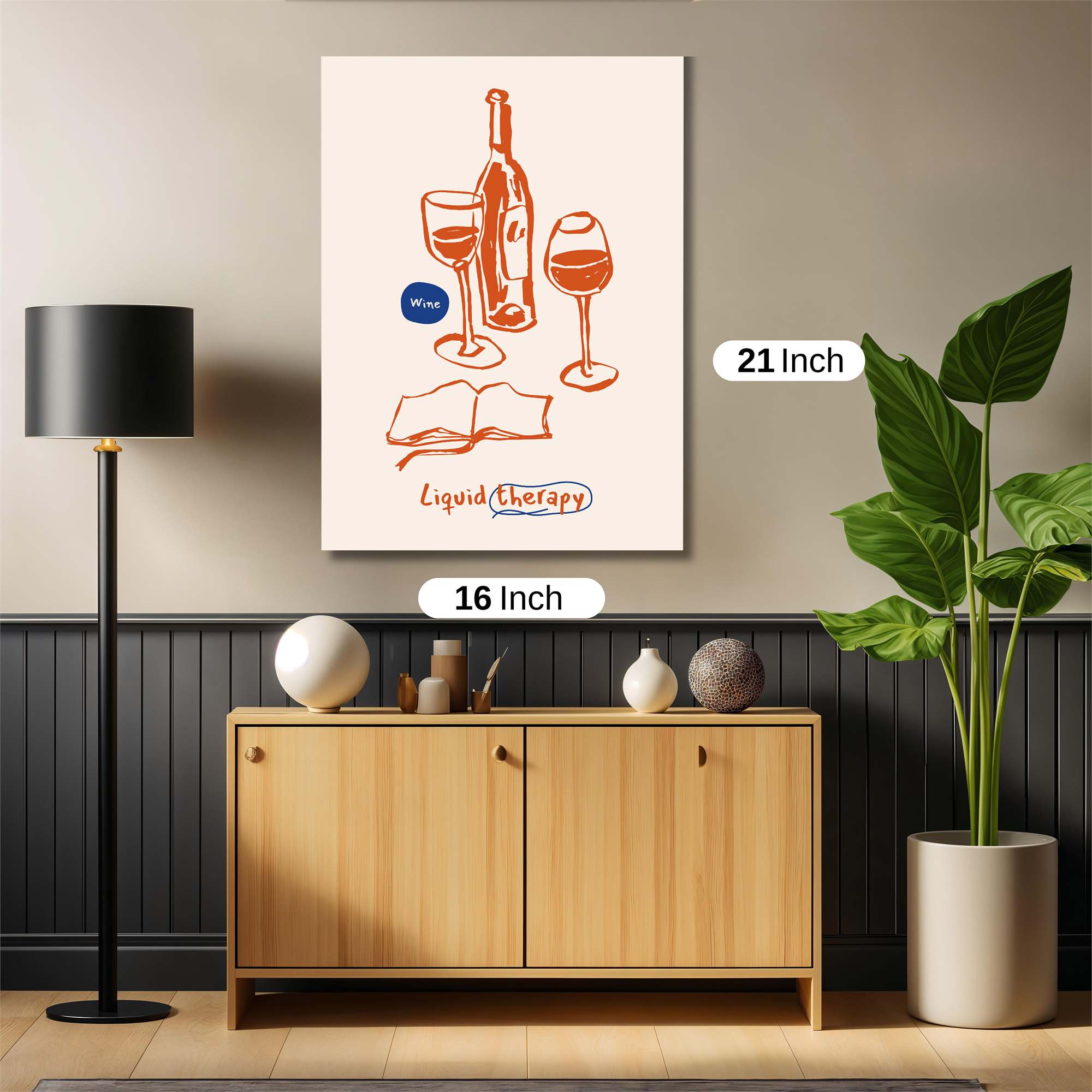 Wine Whimsy Safe Wall Magnetic / M