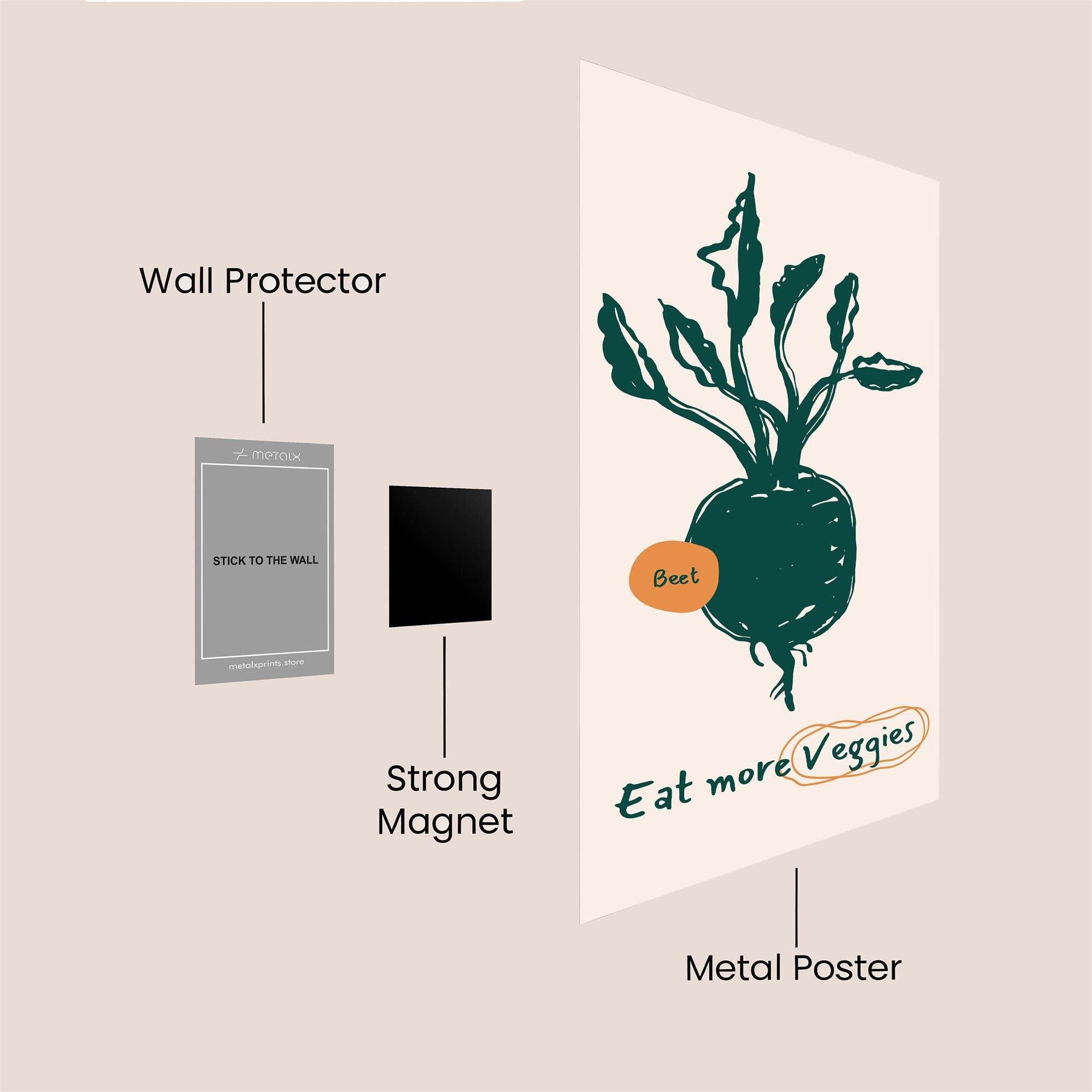 Beet Bliss Safe Wall Magnetic / M