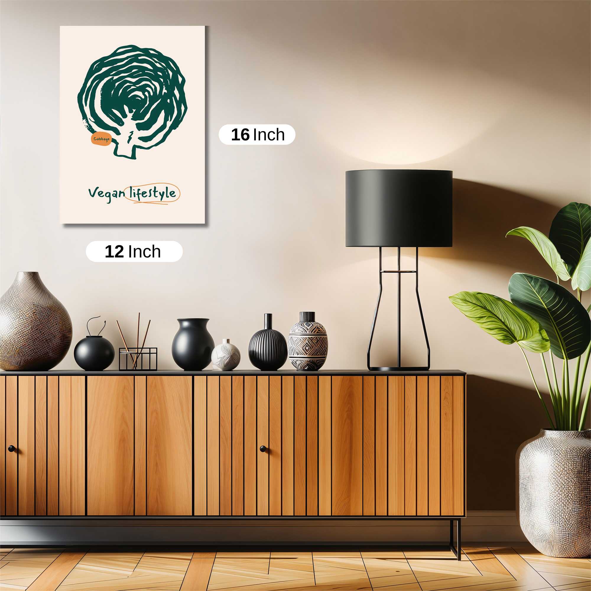 Cabbage Calm Safe Wall Magnetic / M