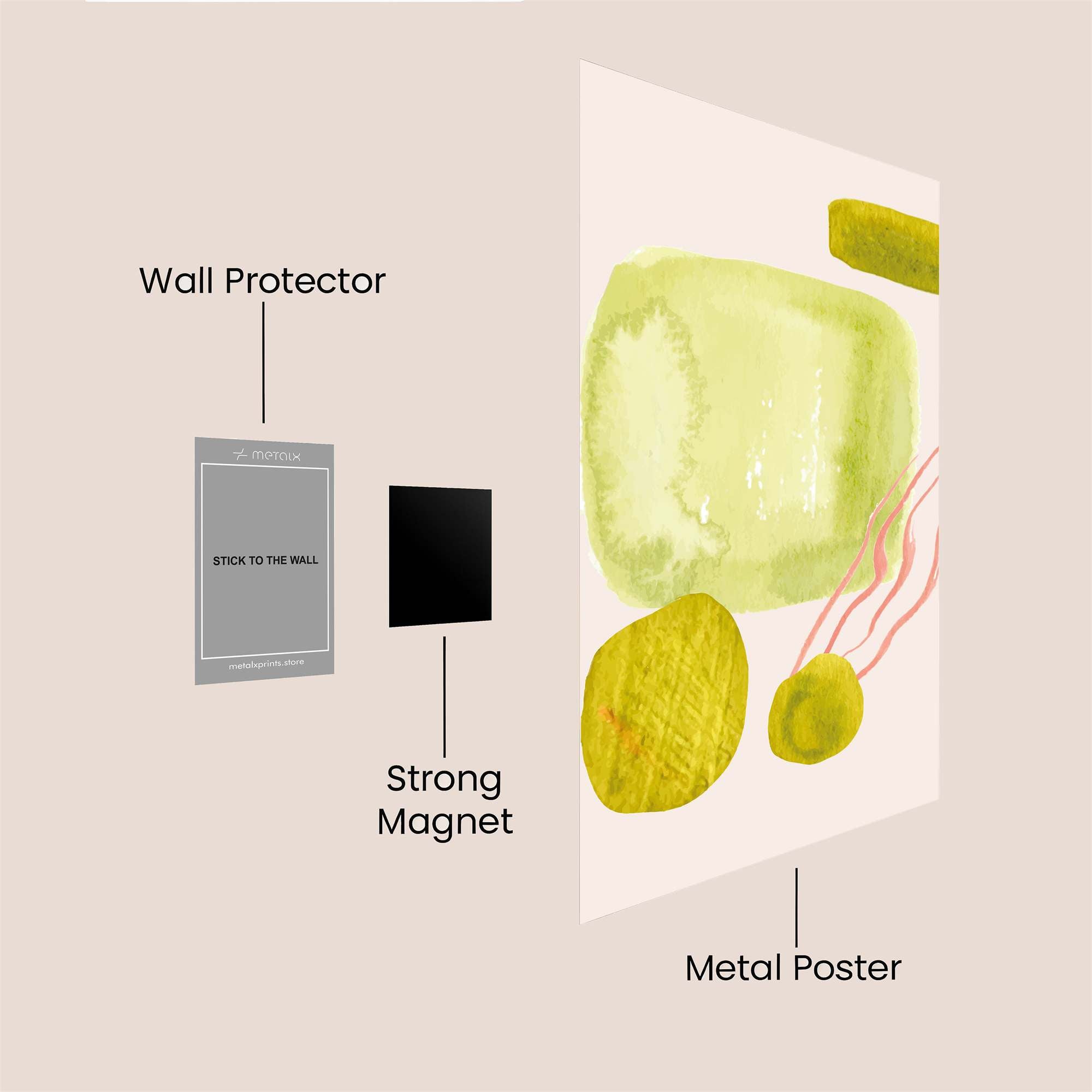 Abstract Serenity Safe Wall Magnetic / M