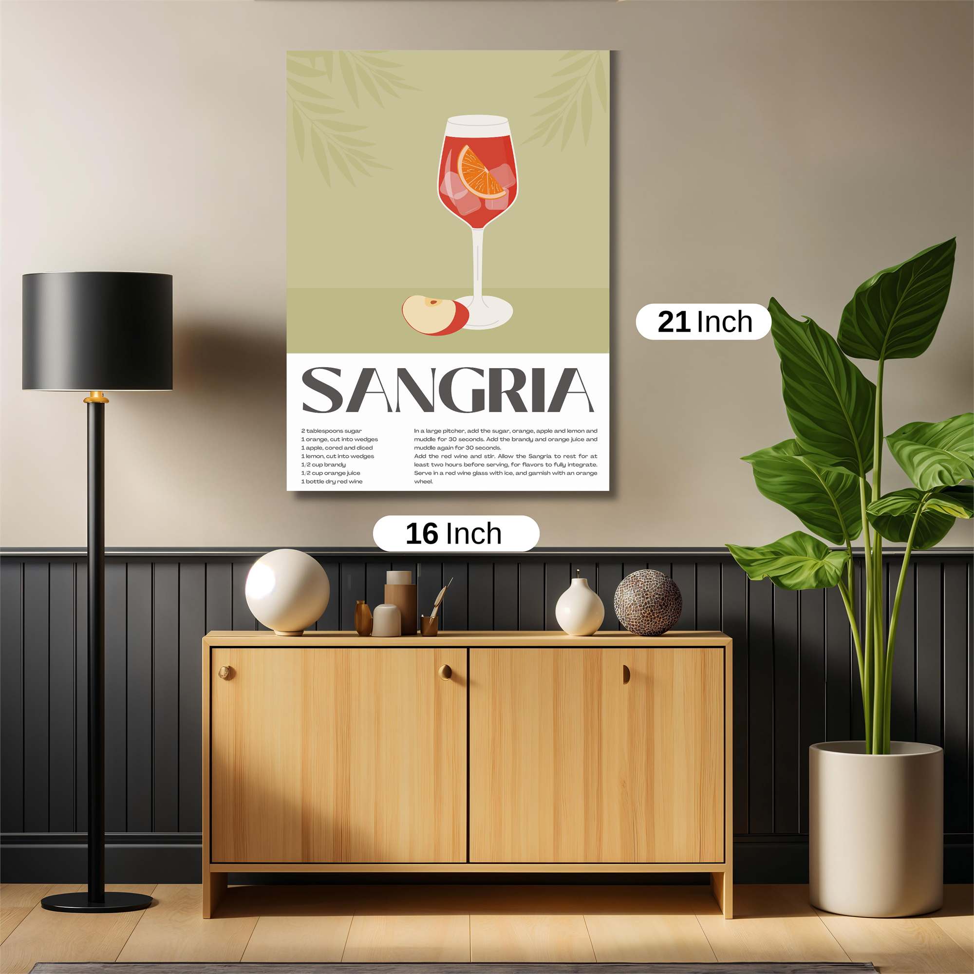 Sangria Serenity Safe Wall Magnetic / M