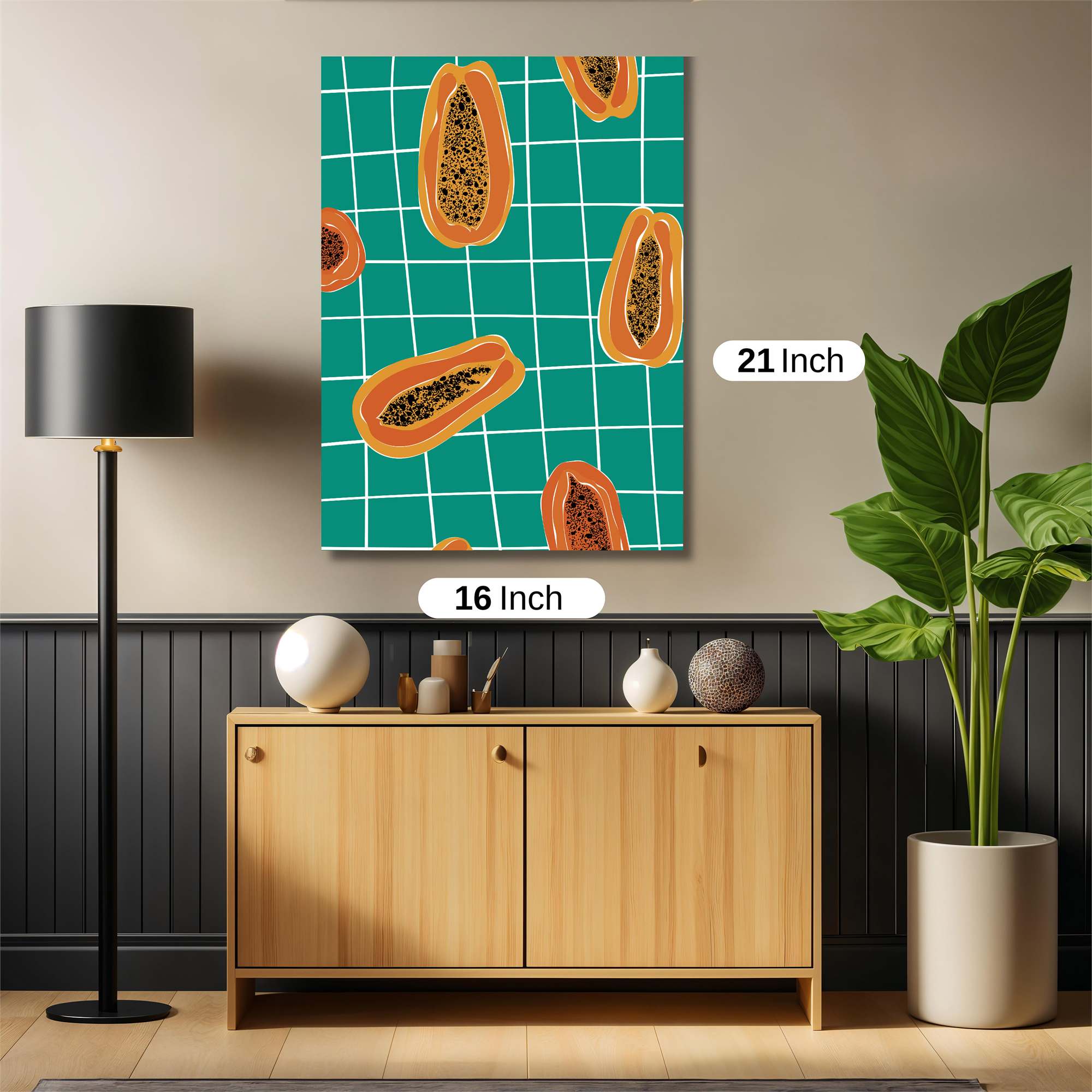 Papaya Playful Safe Wall Magnetic / M
