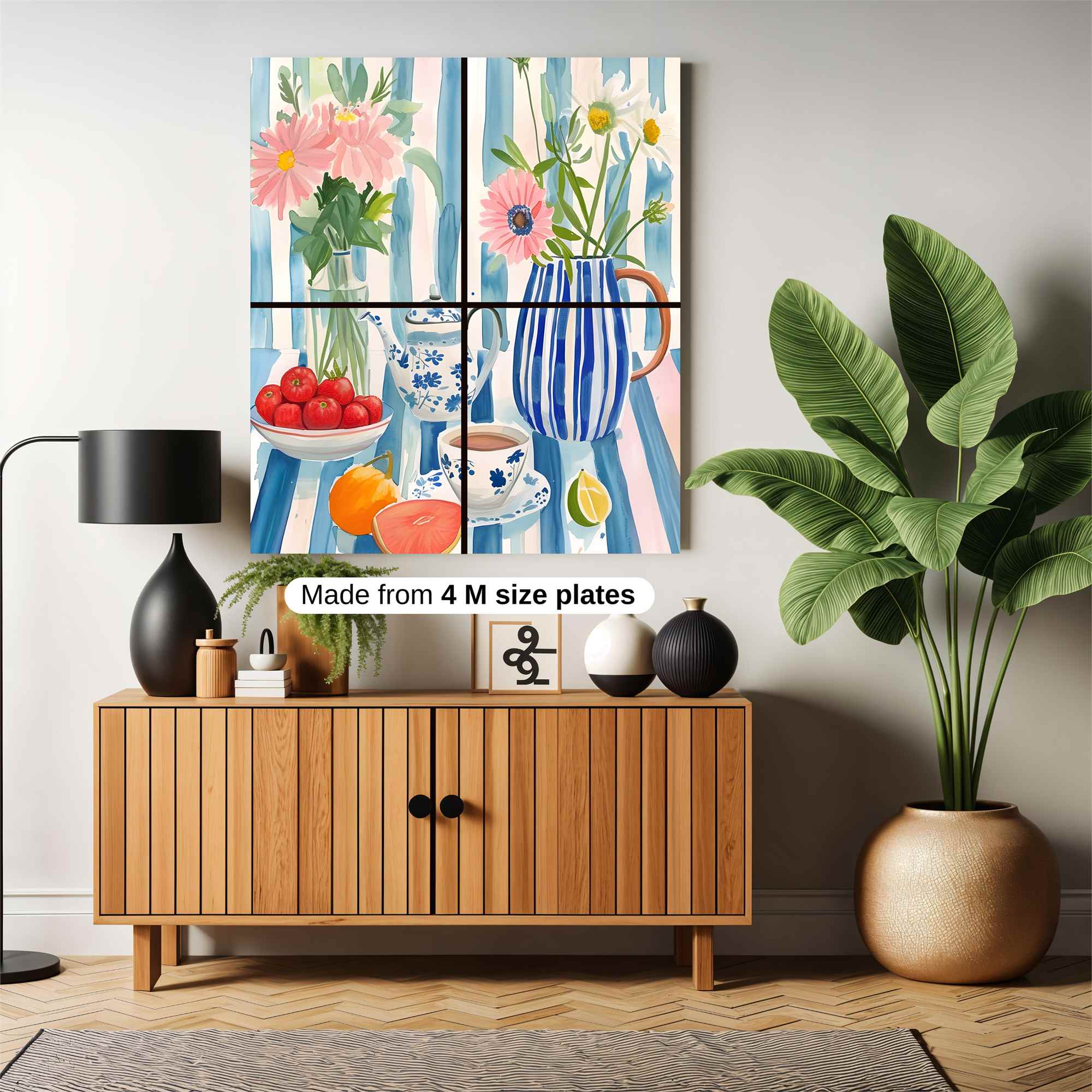 Floral Serenity Safe Wall Magnetic / M