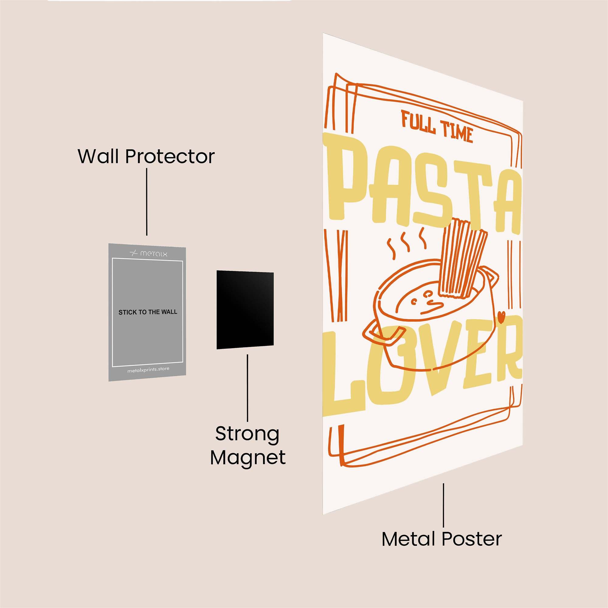 Pasta Passion Safe Wall Magnetic / M