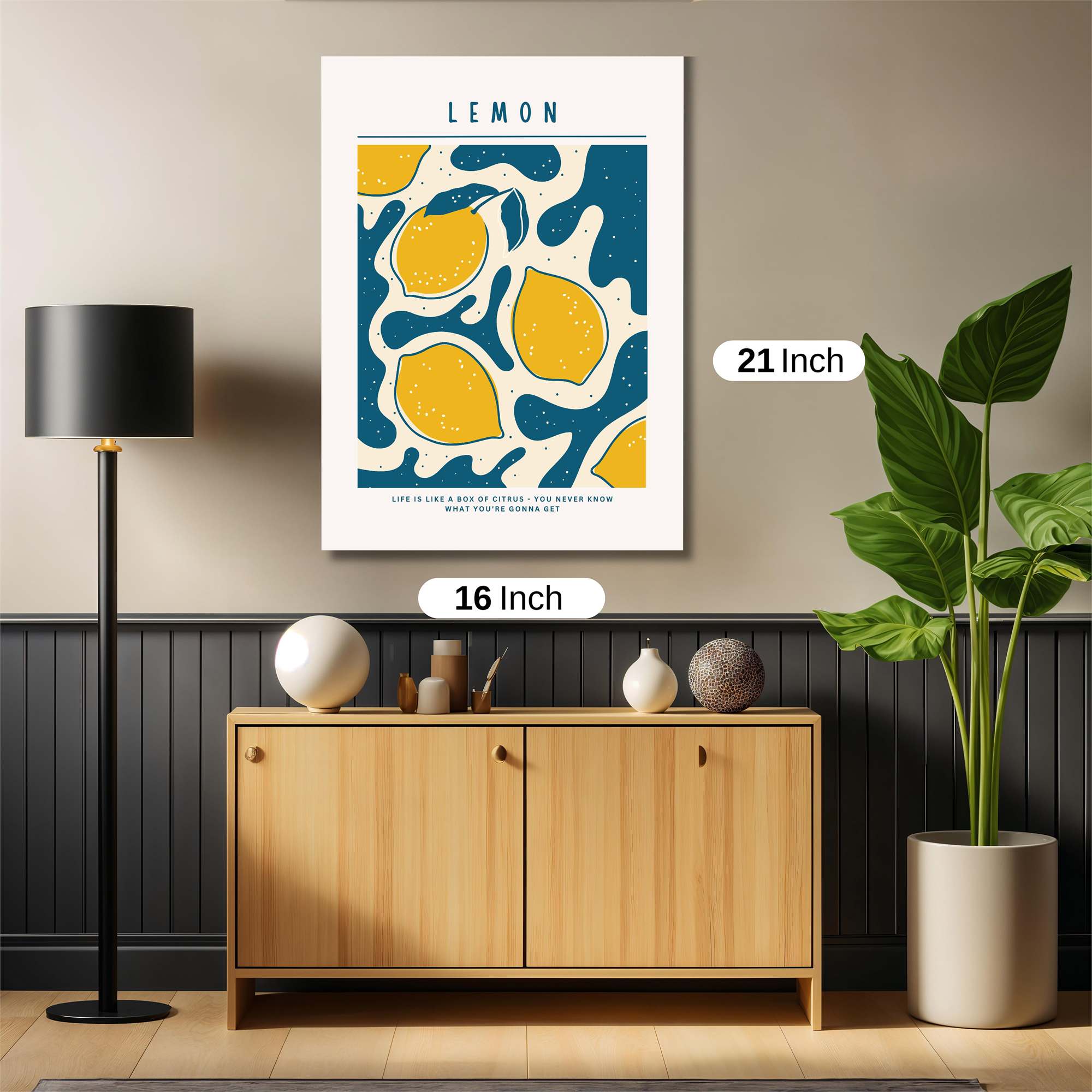 Lemon Zest Safe Wall Magnetic / M