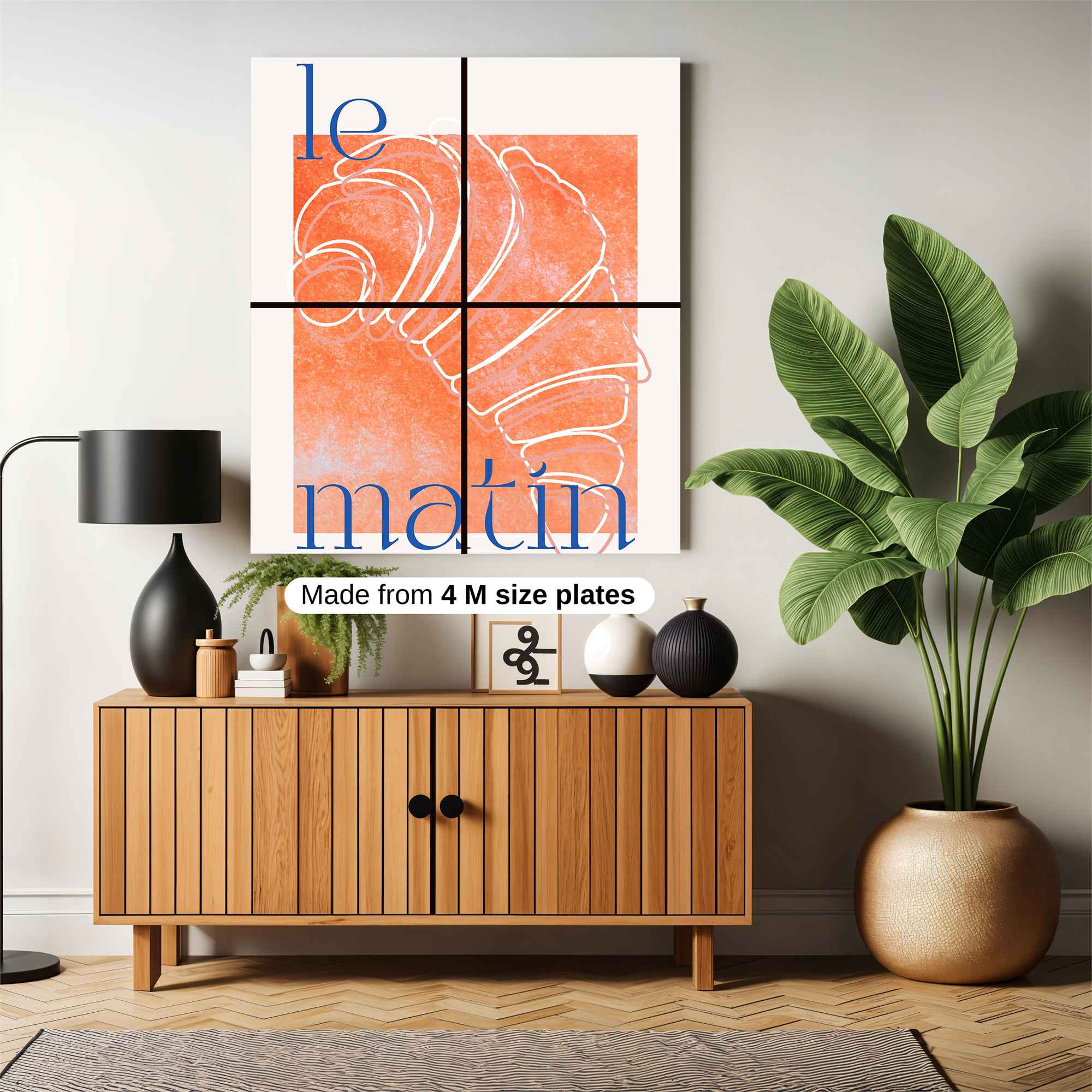Croissant Delight Safe Wall Magnetic / M