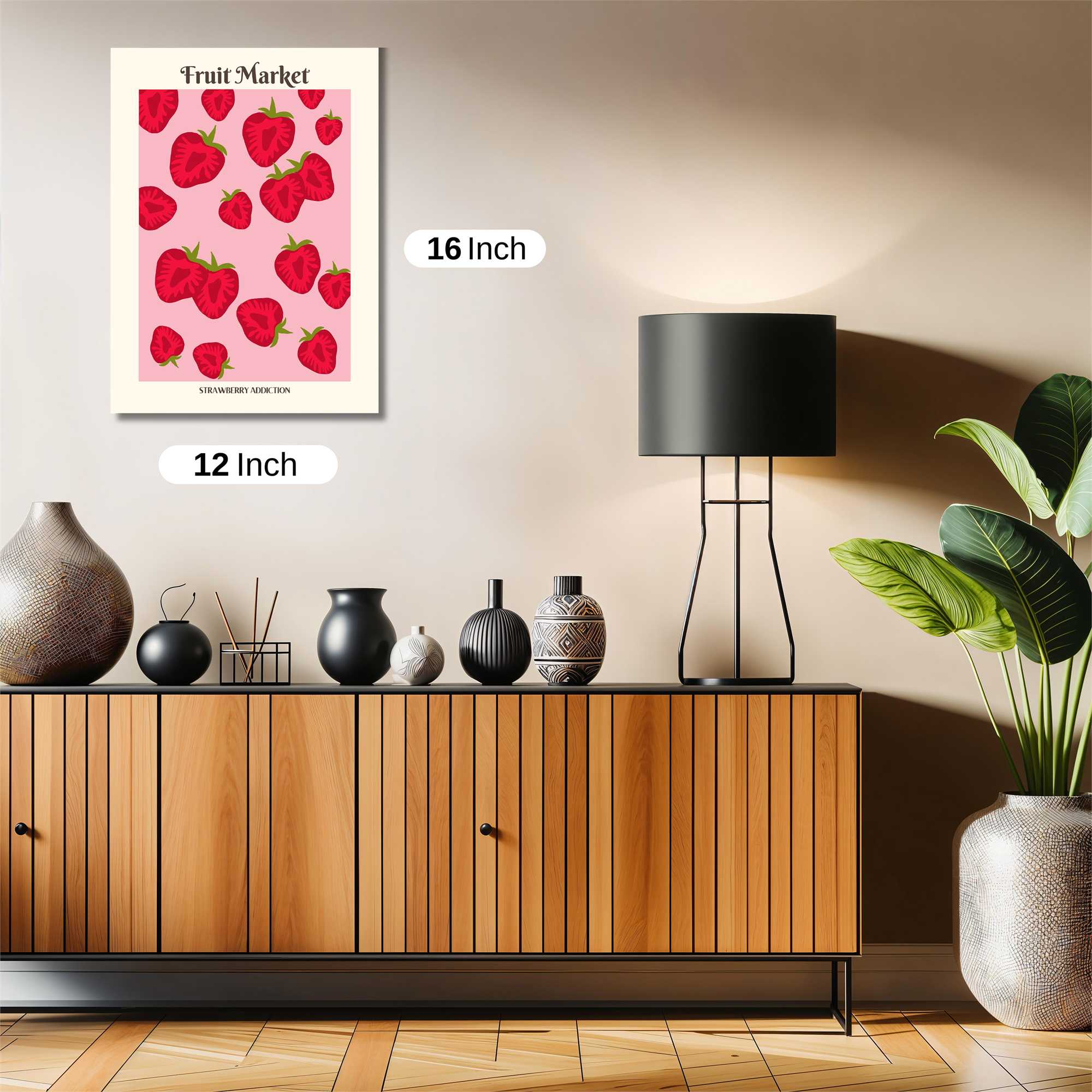 Strawberry Bliss Safe Wall Magnetic / M