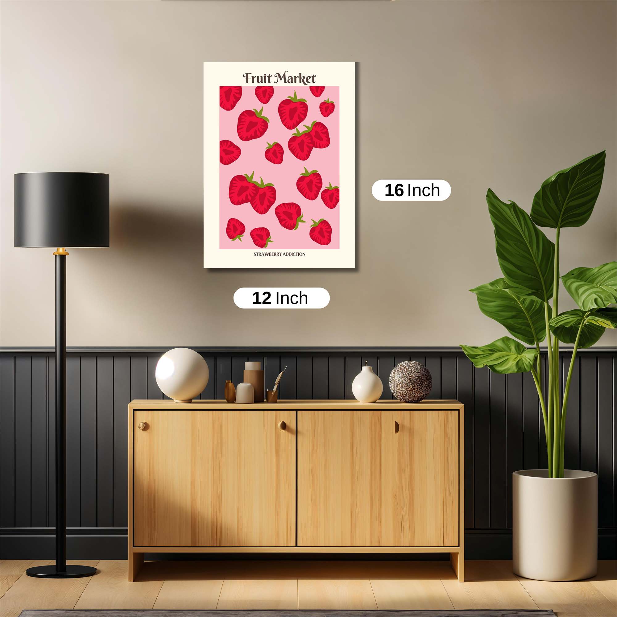 Strawberry Bliss Safe Wall Magnetic / M