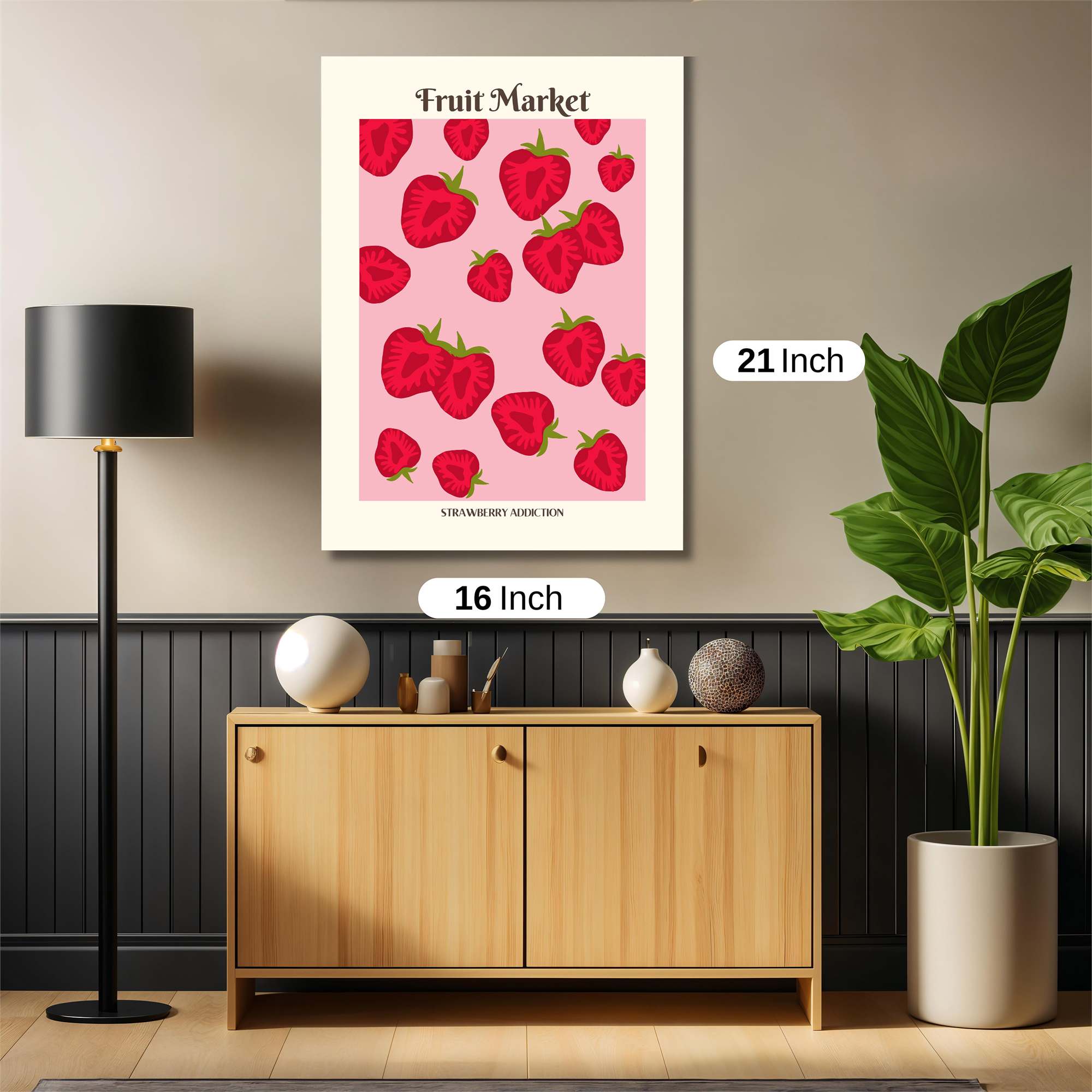 Strawberry Bliss Safe Wall Magnetic / M