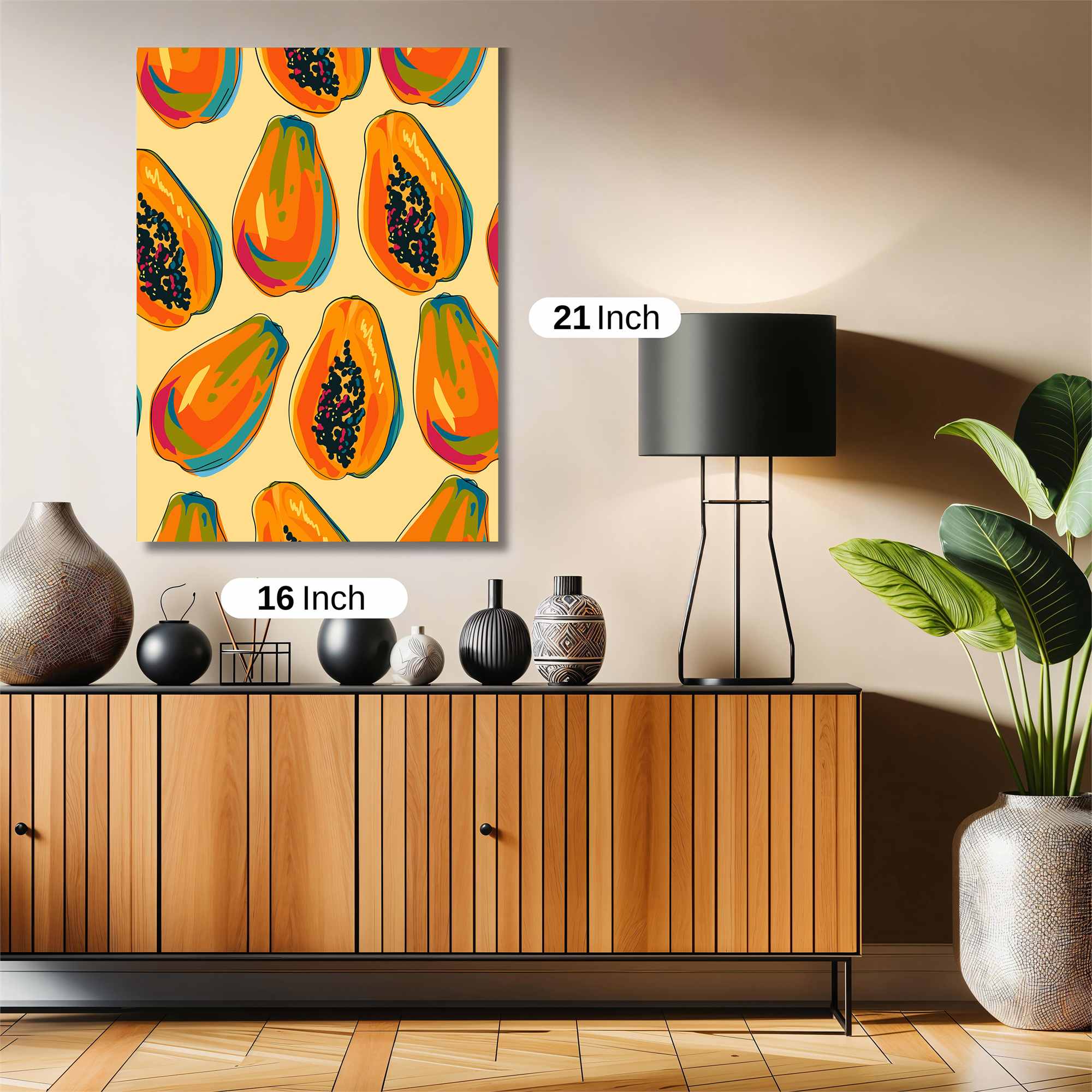 Papaya Parade Safe Wall Magnetic / M