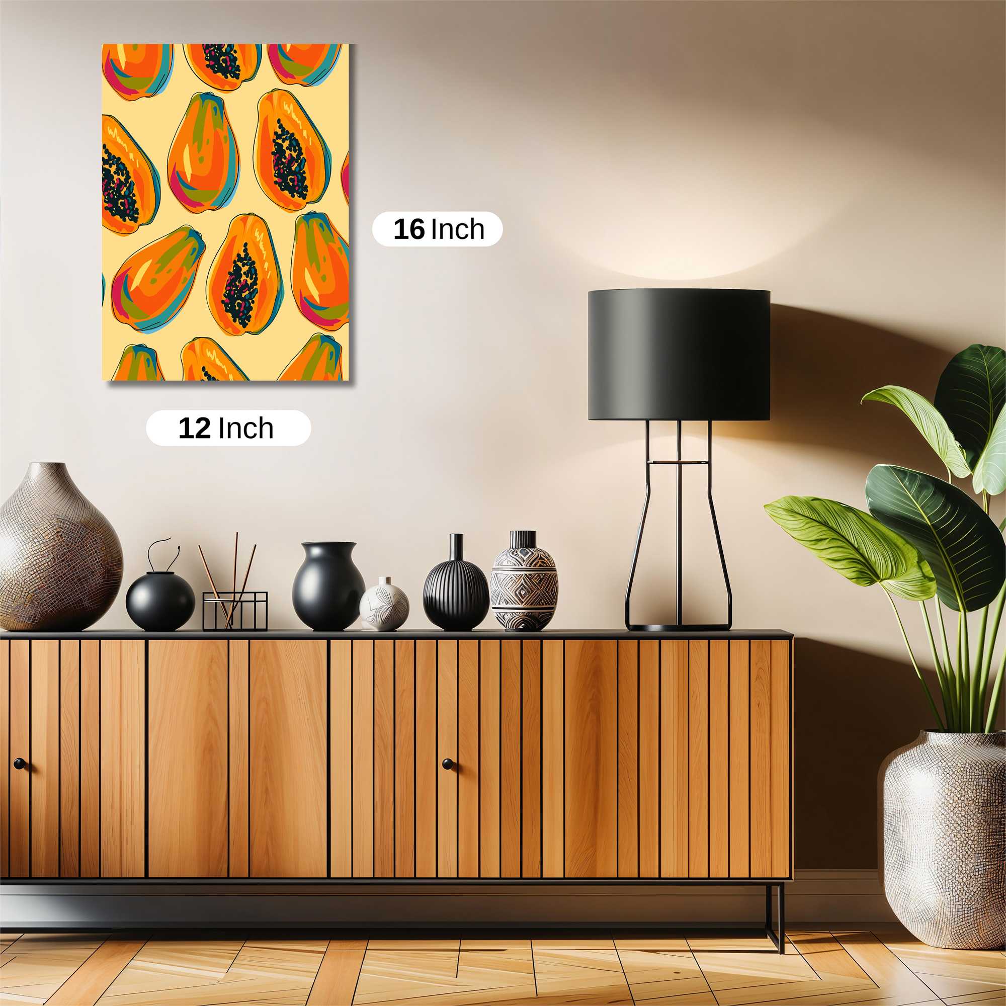 Papaya Parade Safe Wall Magnetic / M