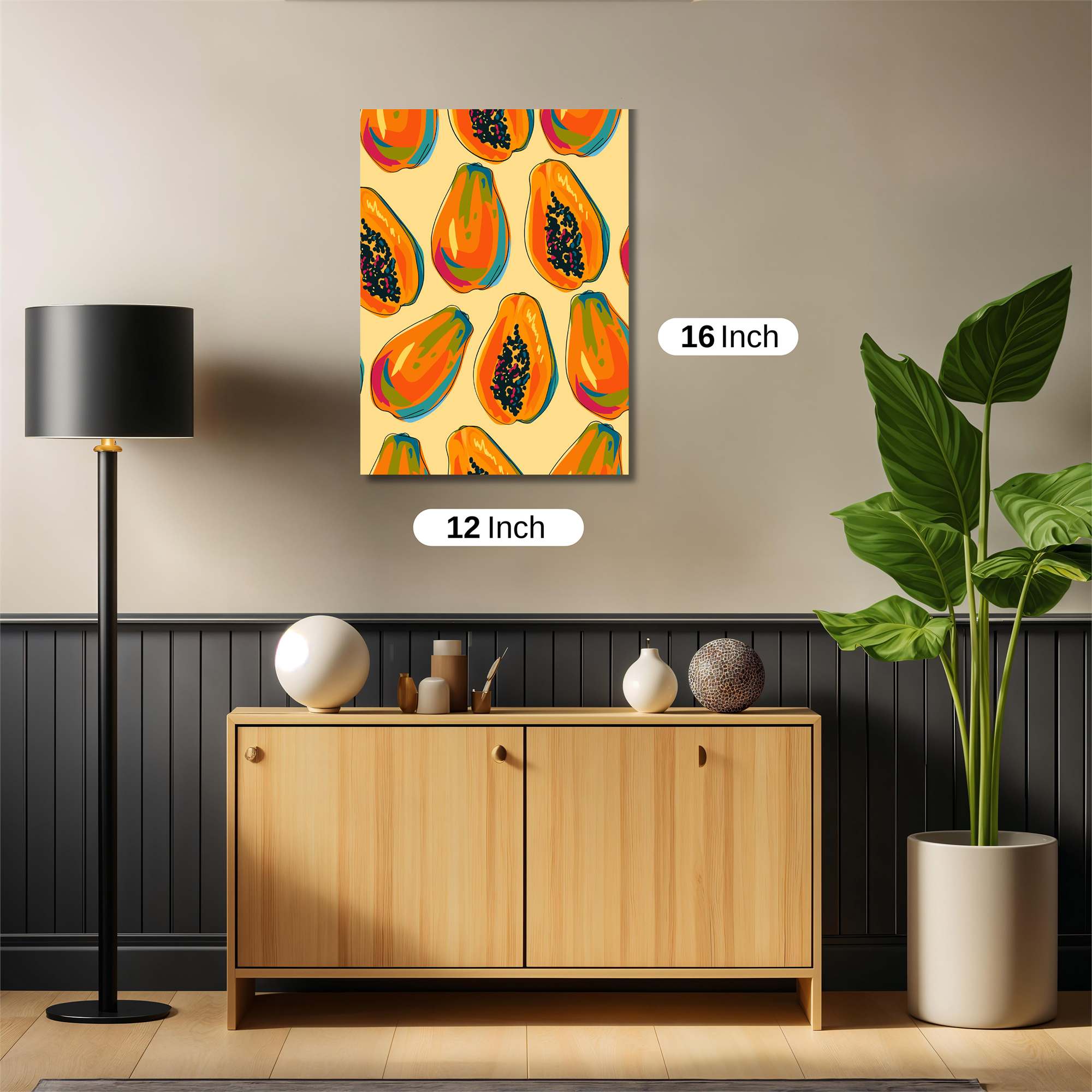 Papaya Parade Safe Wall Magnetic / M