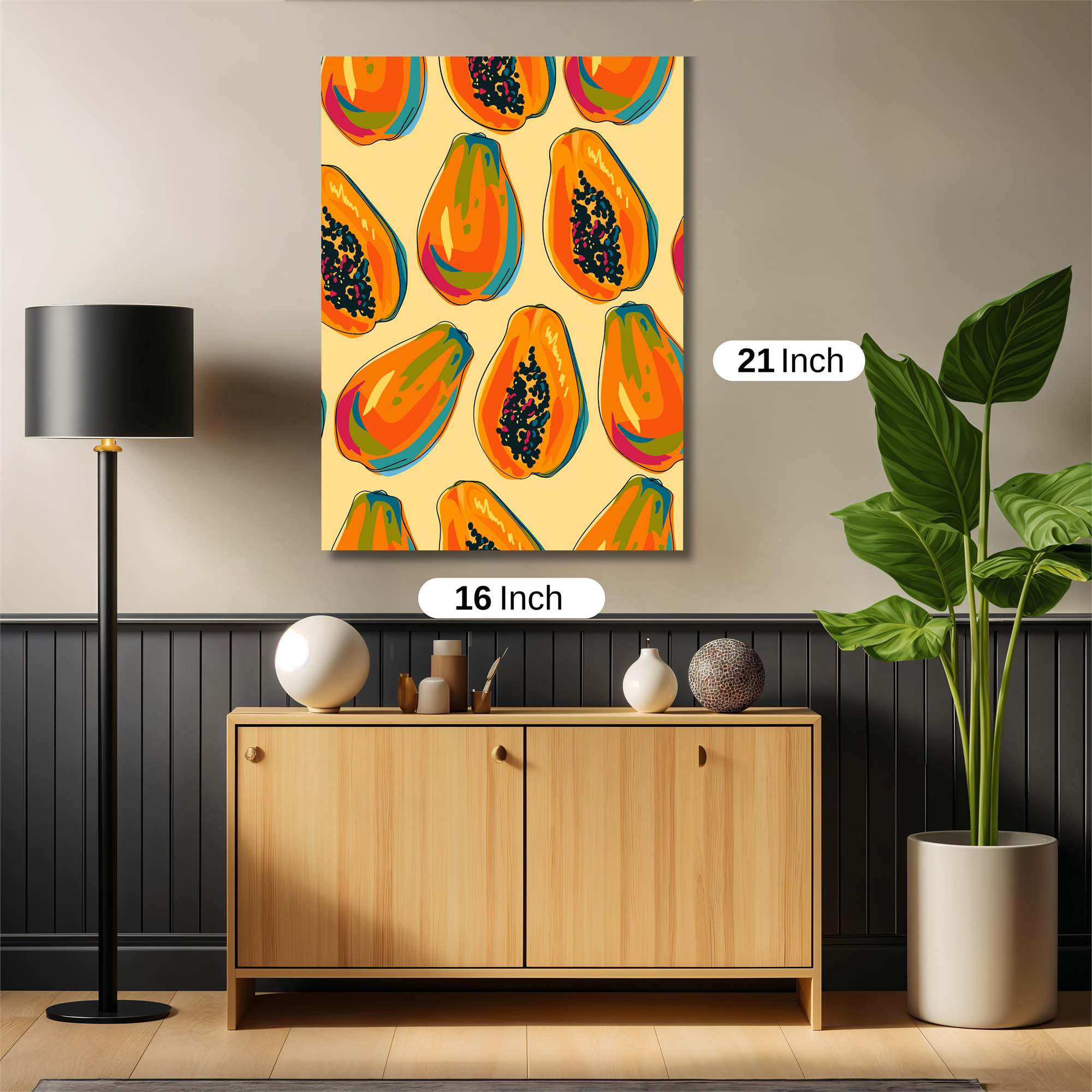 Papaya Parade Safe Wall Magnetic / M