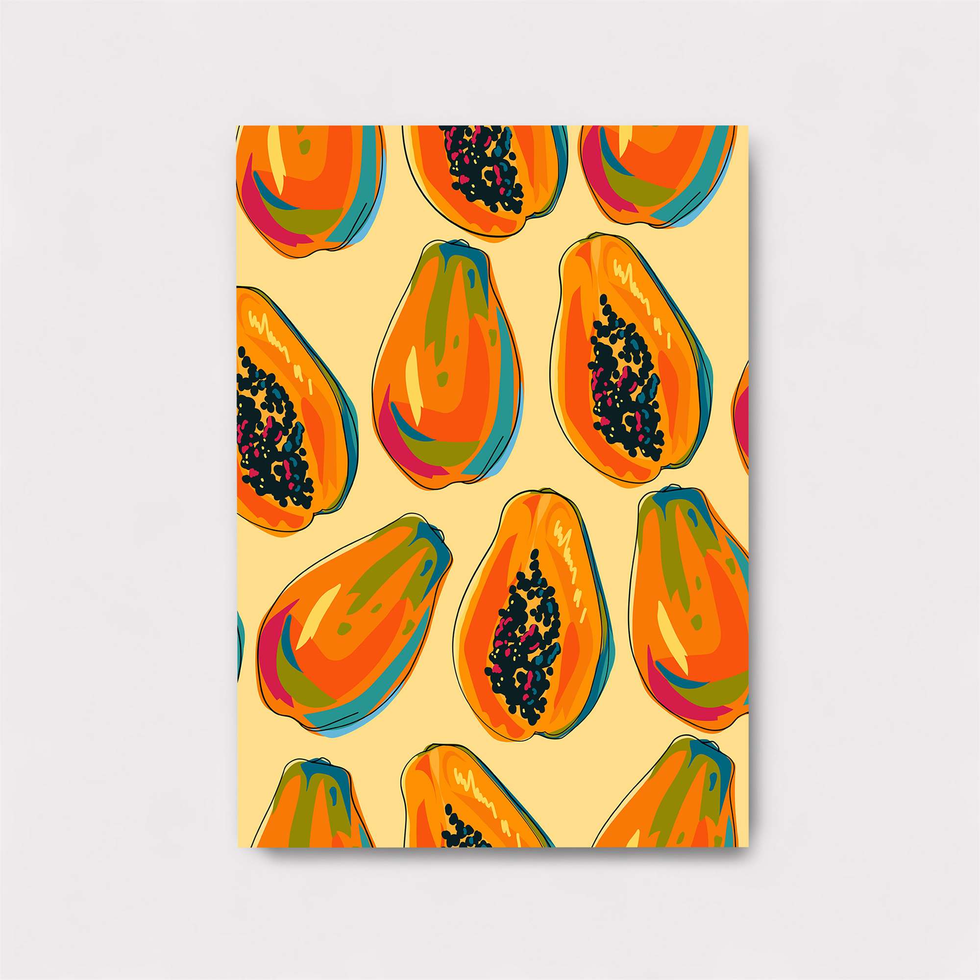 Papaya Parade Safe Wall Magnetic / M