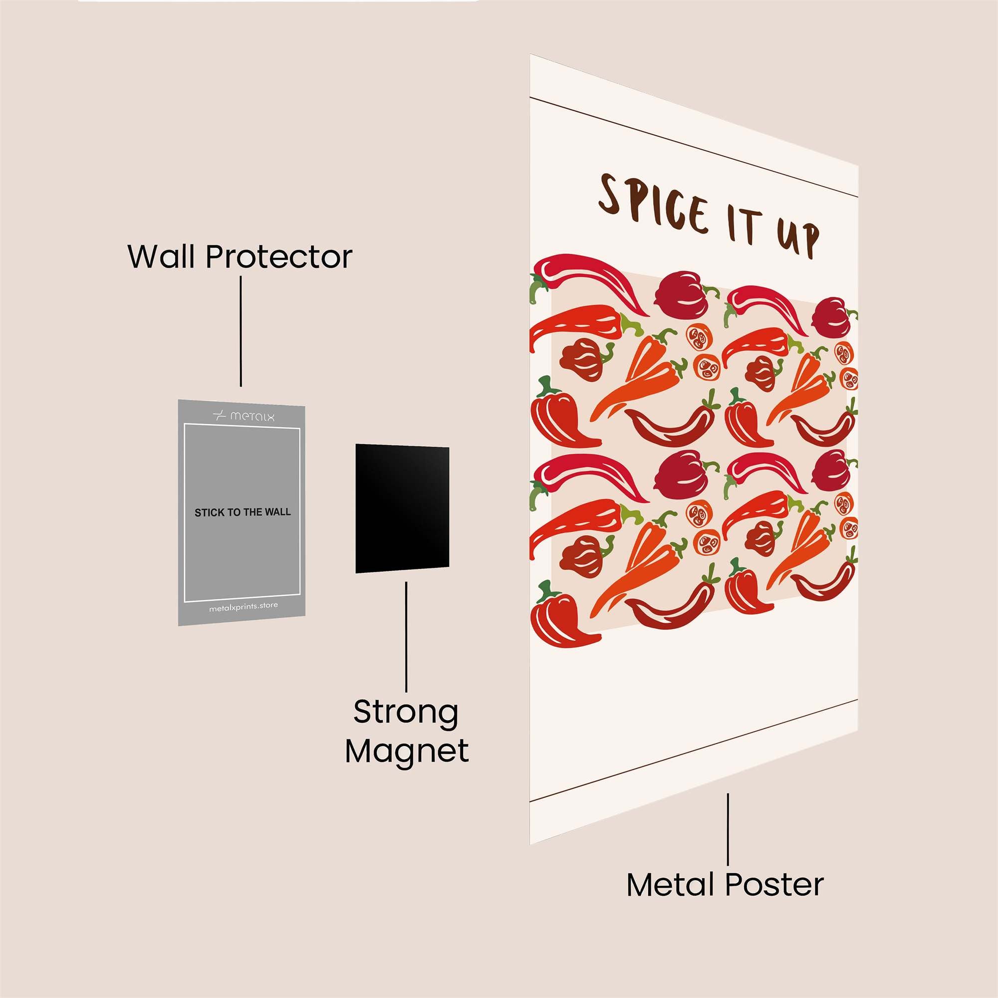Pepper Passion Safe Wall Magnetic / M