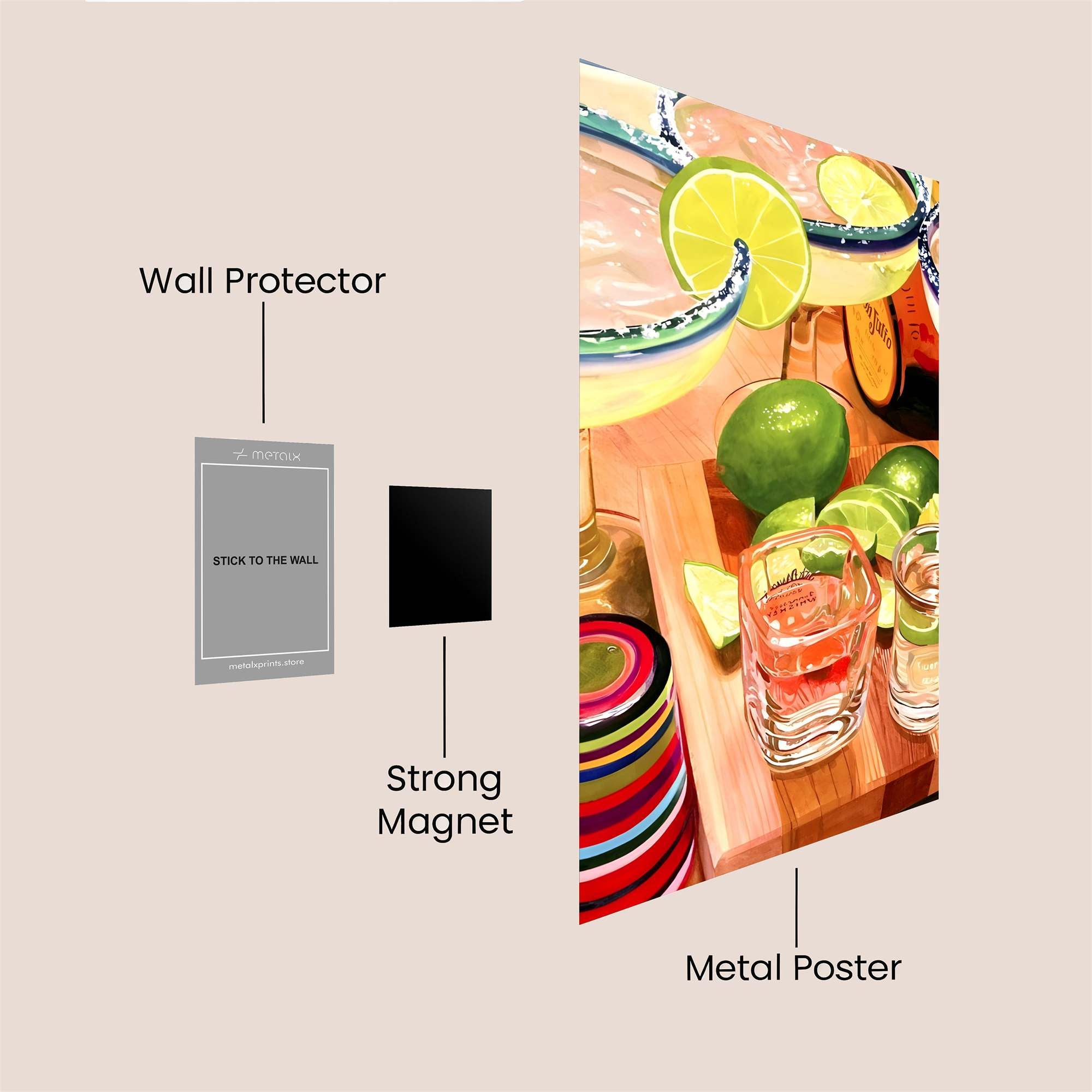 Tequila Fiesta Safe Wall Magnetic / M