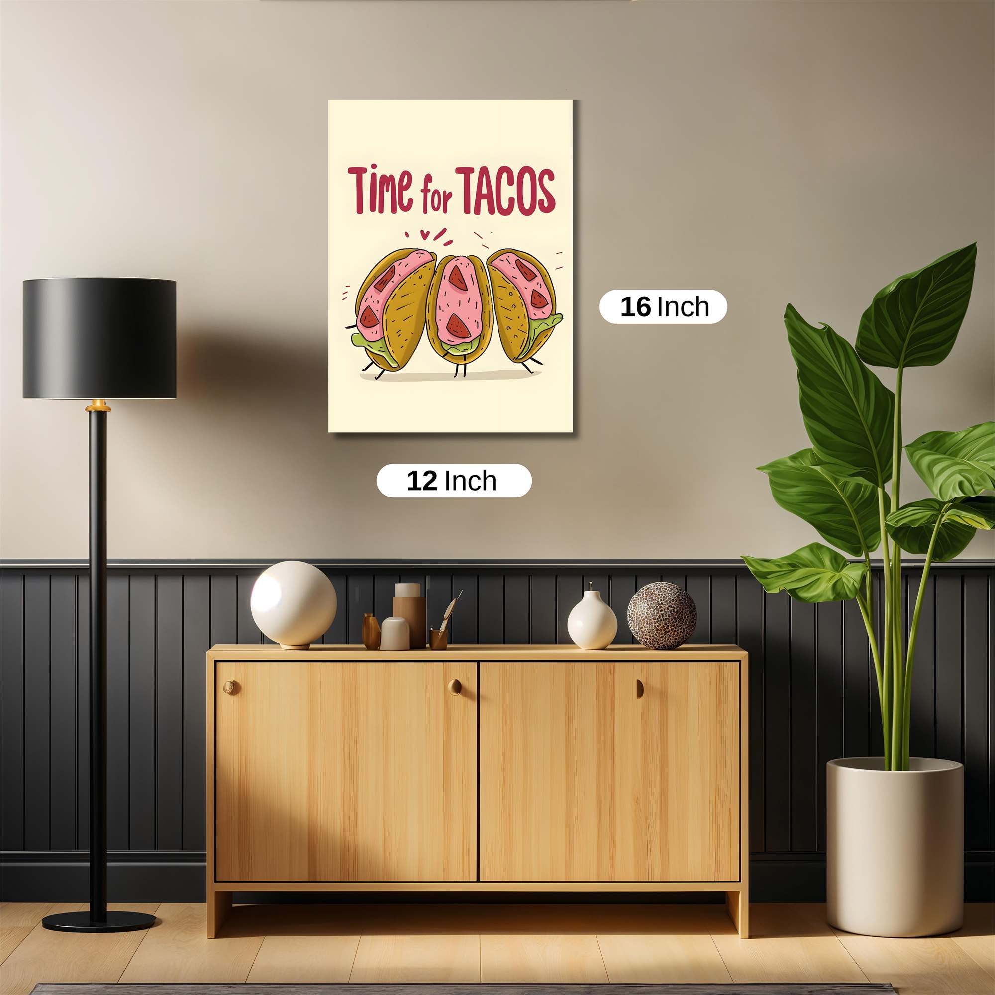 Tacos Fiesta Safe Wall Magnetic / M