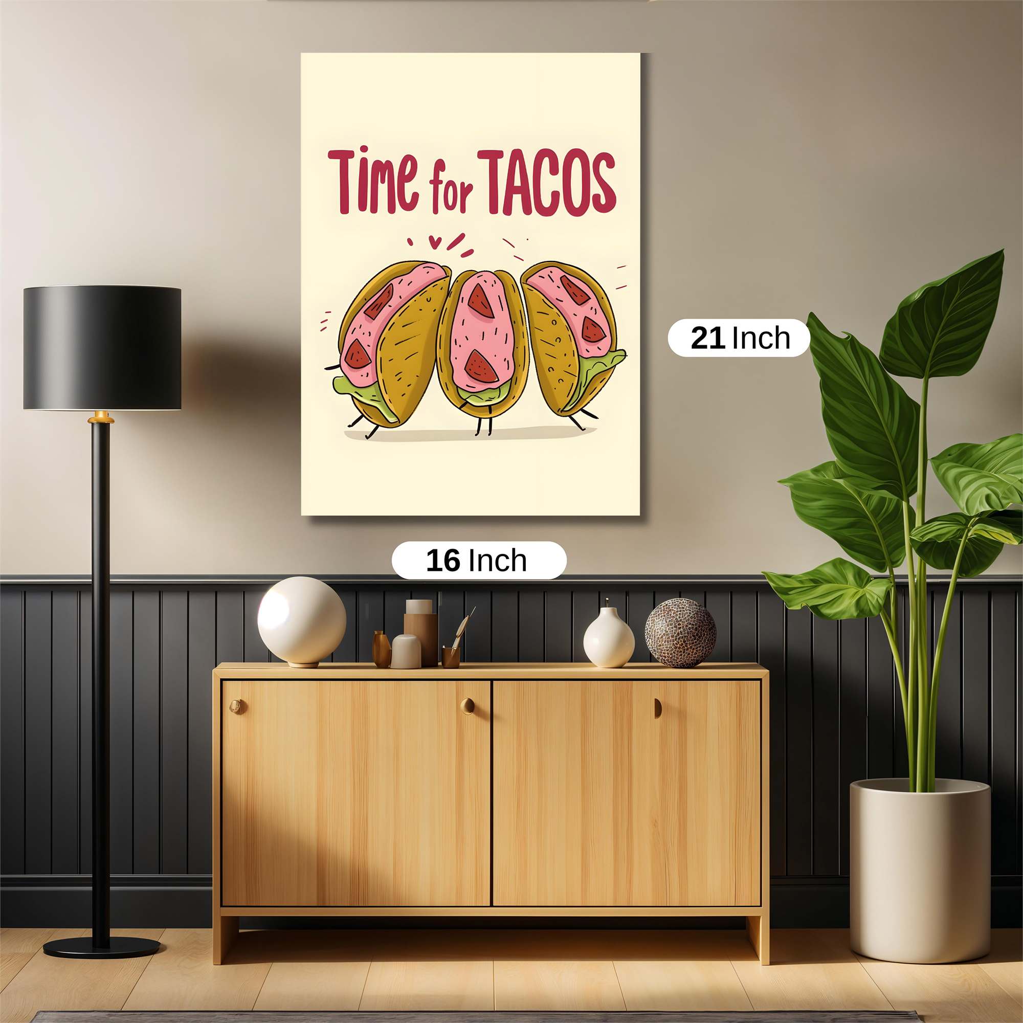 Tacos Fiesta Safe Wall Magnetic / M