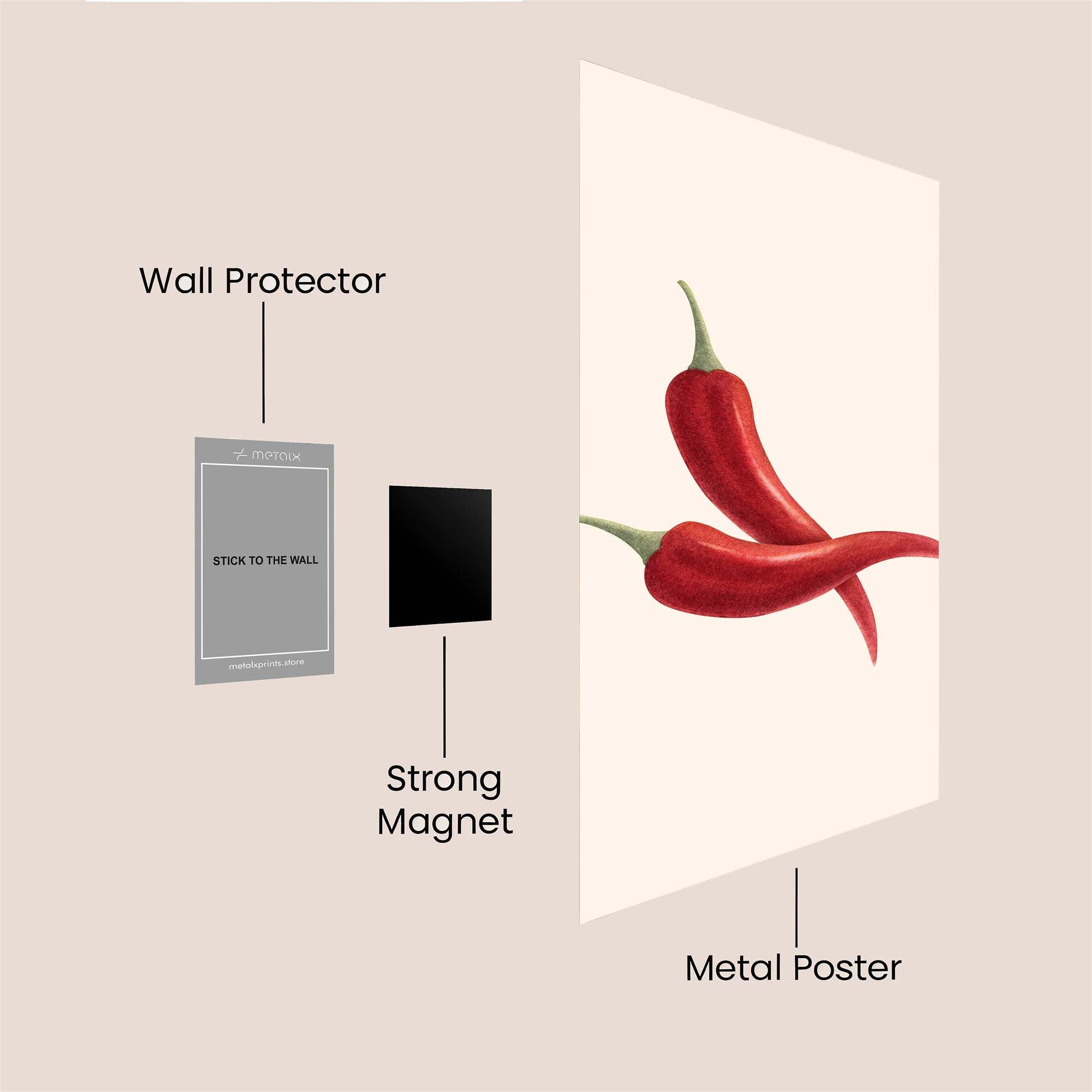 Chili Zest Safe Wall Magnetic / M