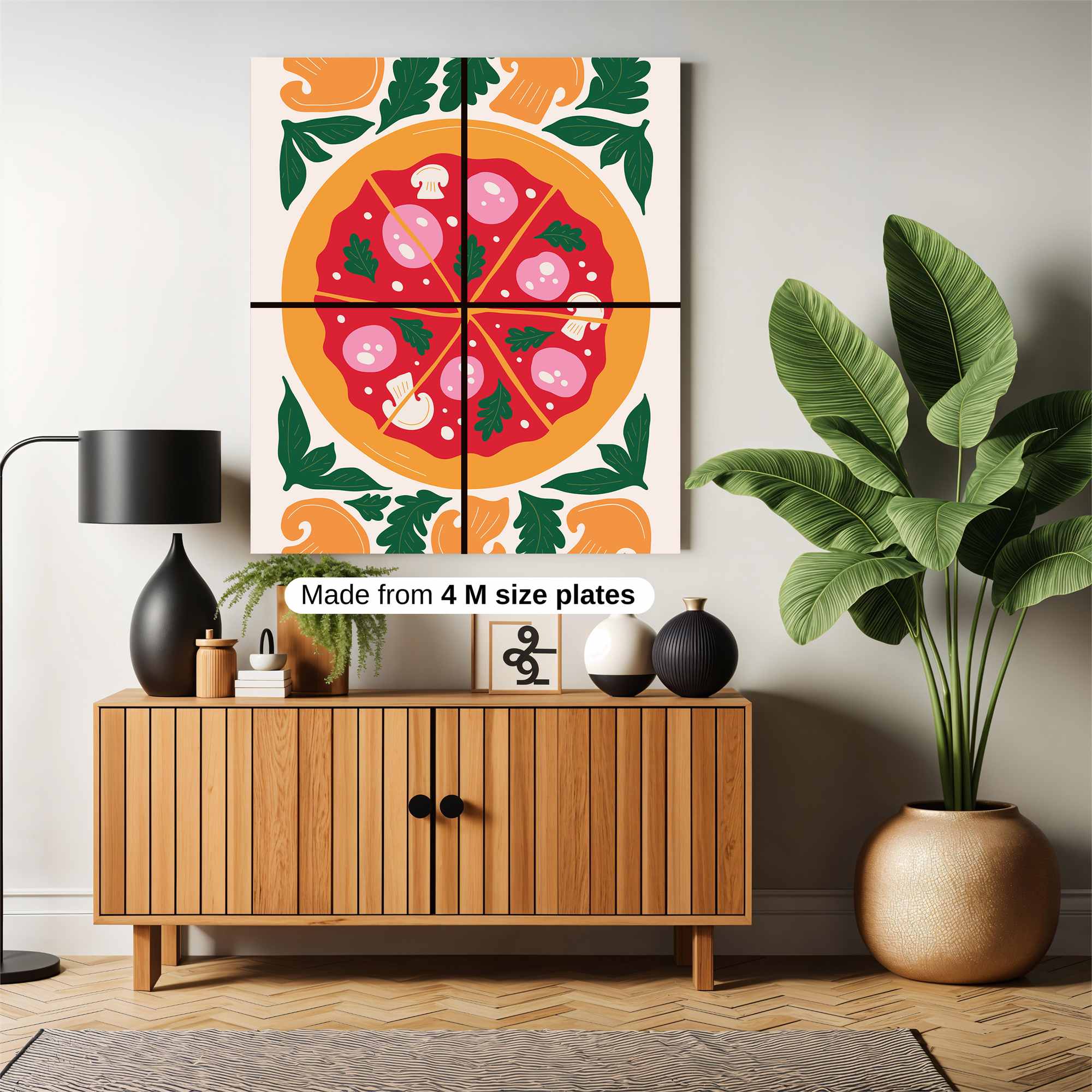 Pizza Party Safe Wall Magnetic / M