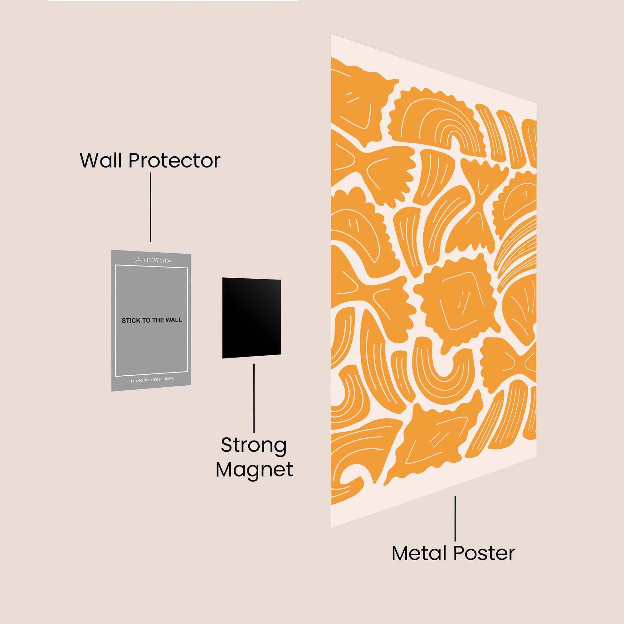 Pasta Joy Safe Wall Magnetic / M