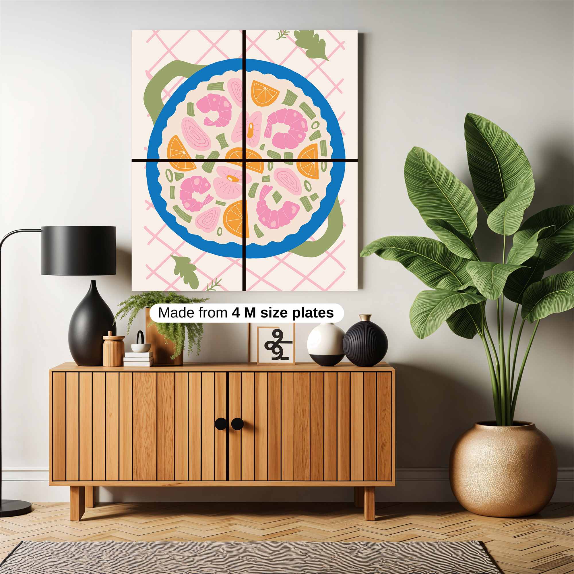 Shrimp Fiesta Safe Wall Magnetic / M