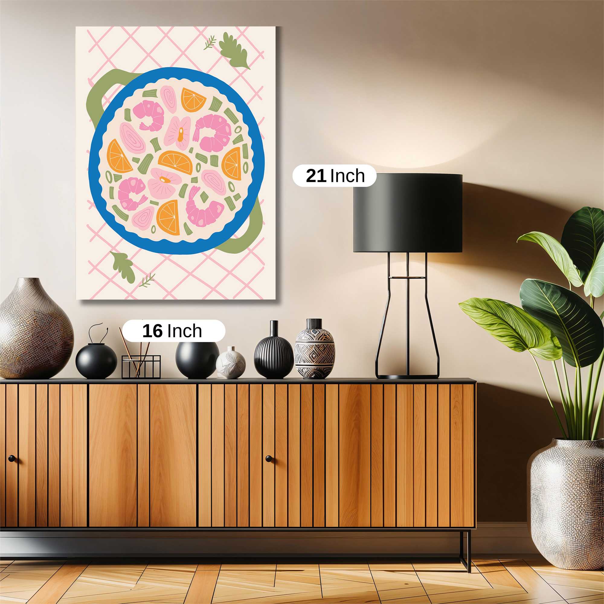 Shrimp Fiesta Safe Wall Magnetic / M