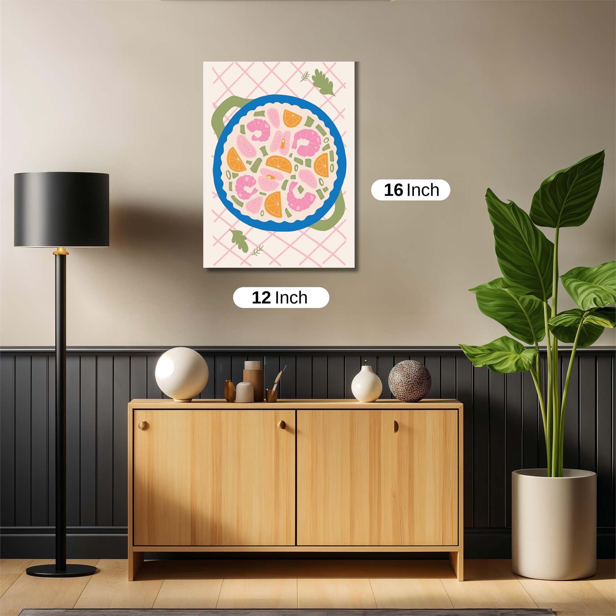 Shrimp Fiesta Safe Wall Magnetic / M