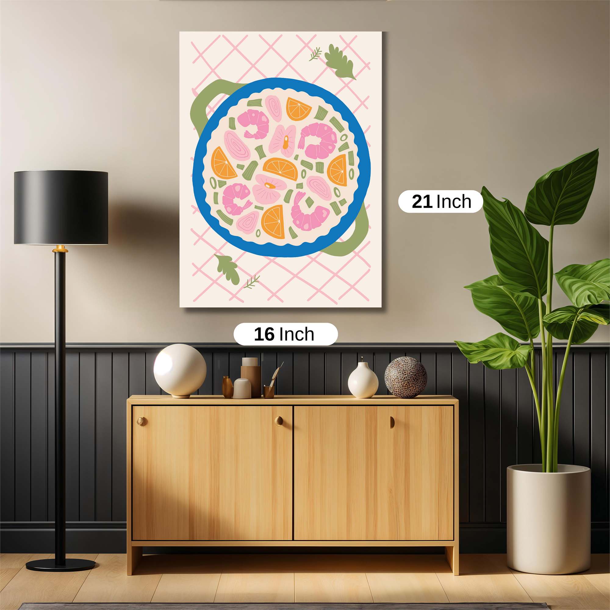 Shrimp Fiesta Safe Wall Magnetic / M